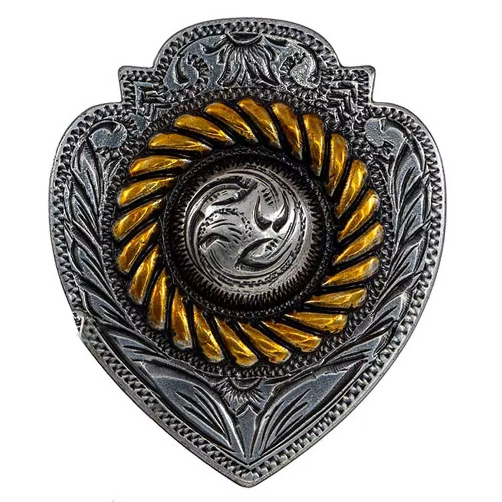 Arrowhead Concho w/Gold Rope