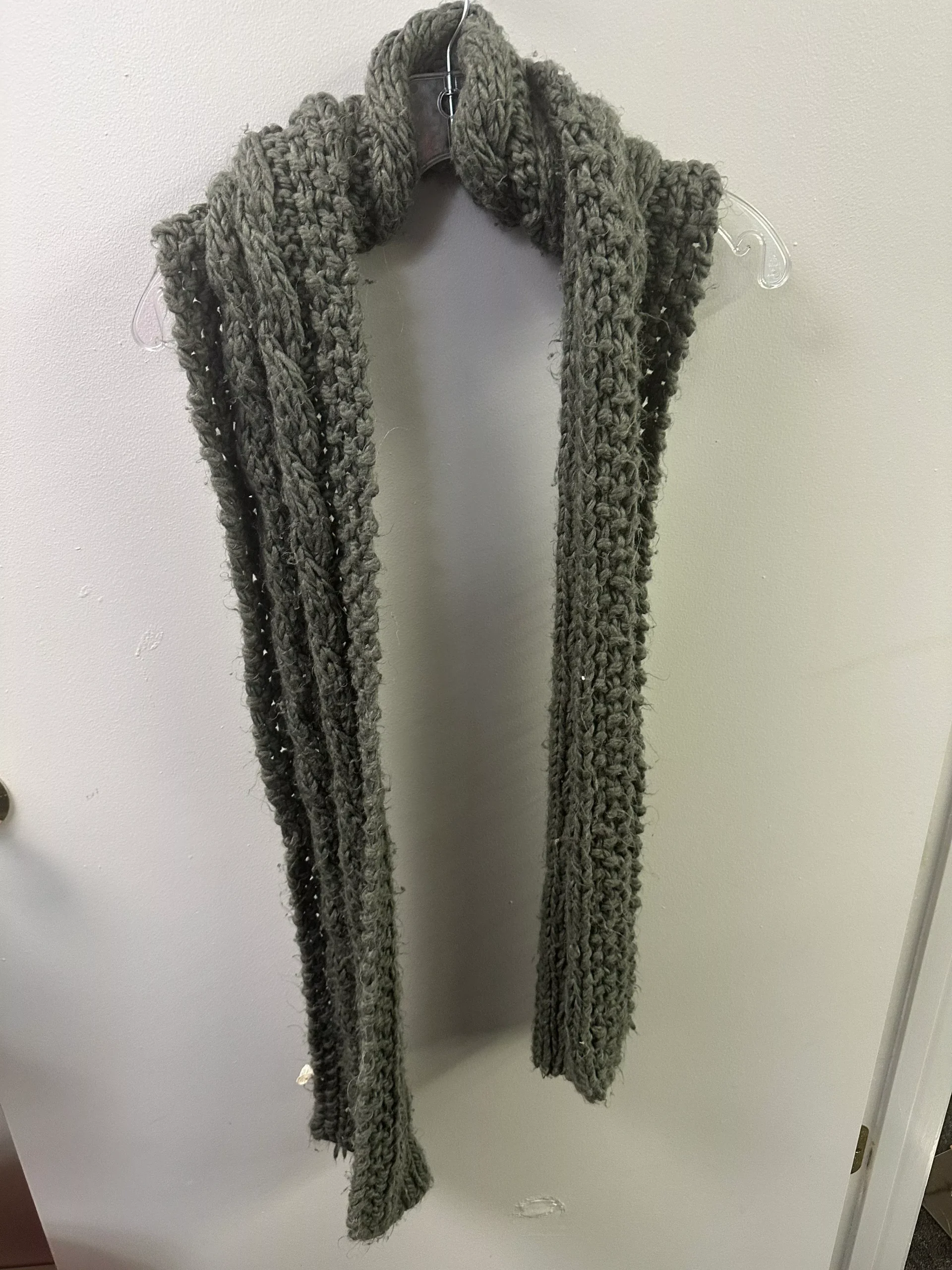 assorted winter scarfs