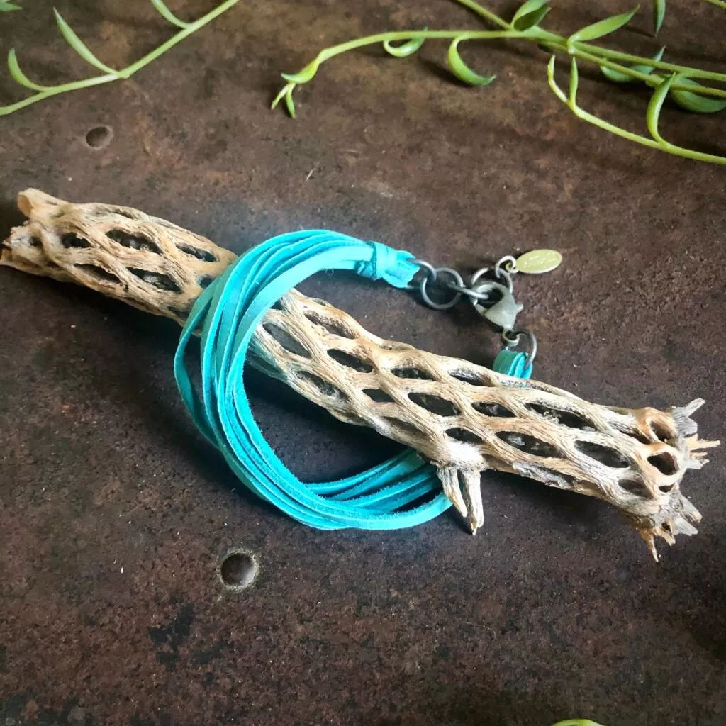 Astali Roadhouse Collection Leather 7-Strand Bracelet Turquoise & Silver