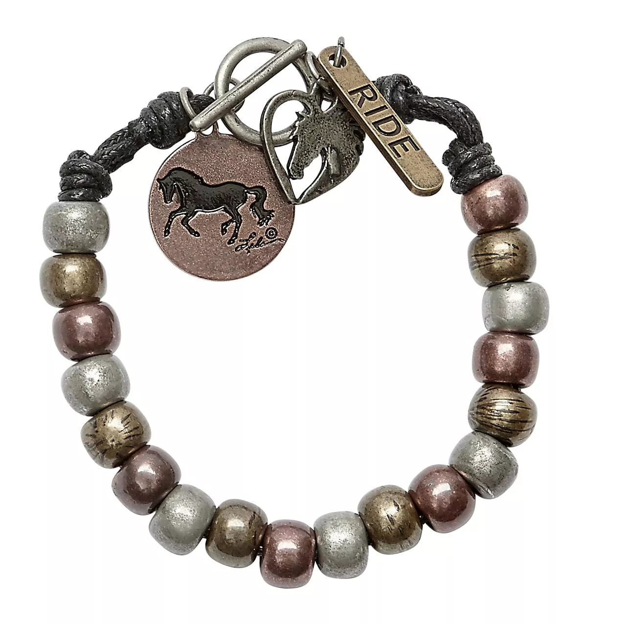 AWST International Mixed Metal Beads Bracelet