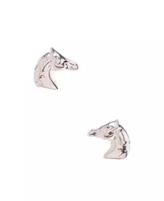 AWST International Sterling Silver Horse Head Earrings