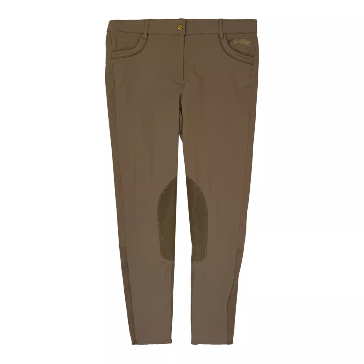 B Vertigo 'Nicola' Knee Patch Breeches in Taupe - Women's 30