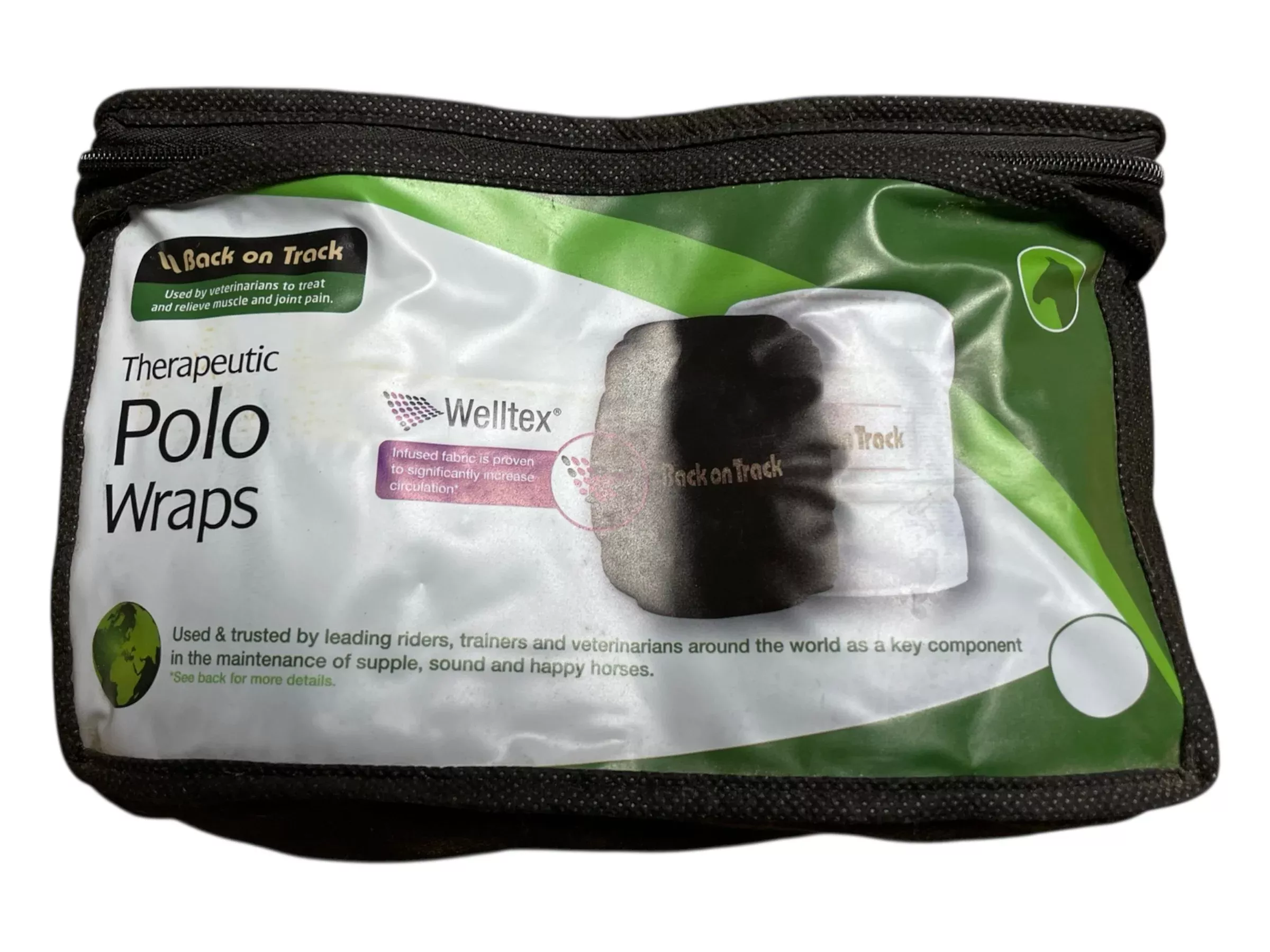 Back On Track Polo Wraps *Pair Of 2* - Black - 320cm - USED