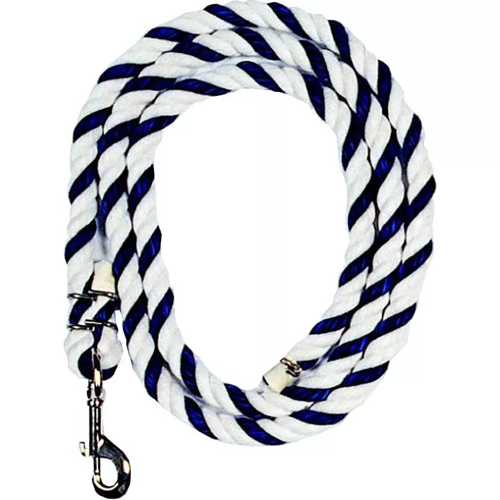 Beiler's Cotton Lead Rope with Swivel Snap, 6 ft, White