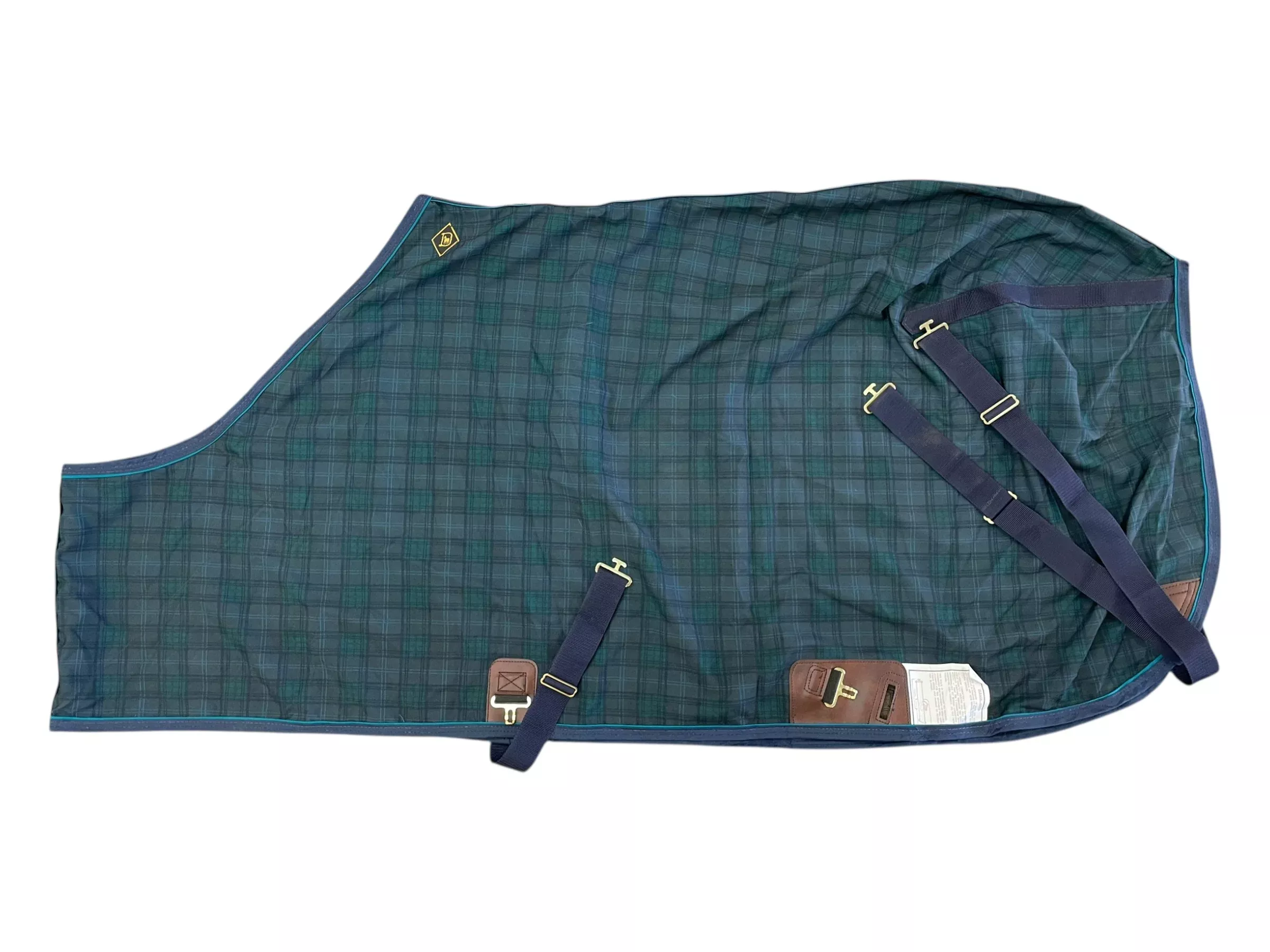 Big Dee's Lightweight Stable Sheet - Navy/Green - 74" - USED