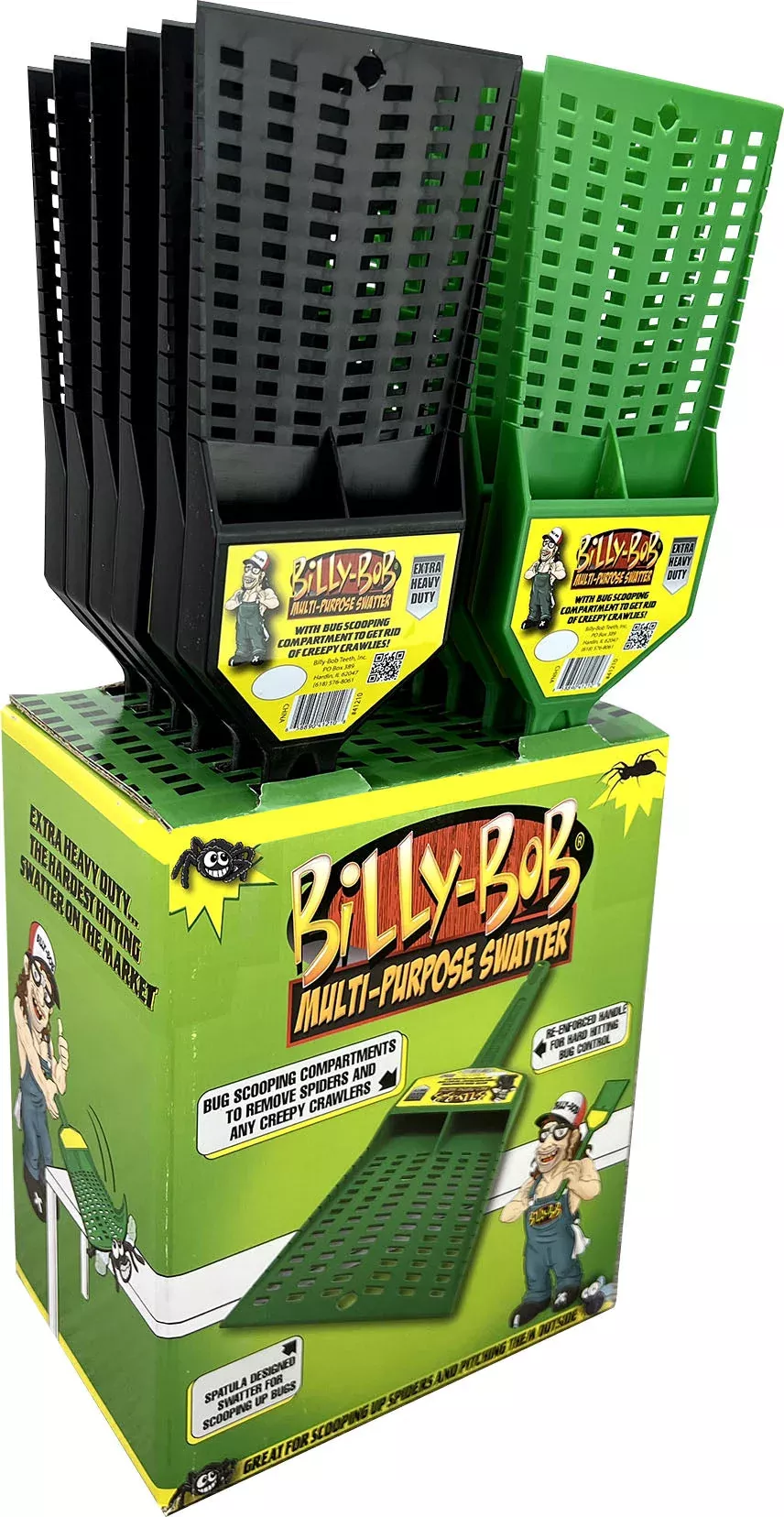 Billy Bob Fly Swatter Counter Display, 12-Piece