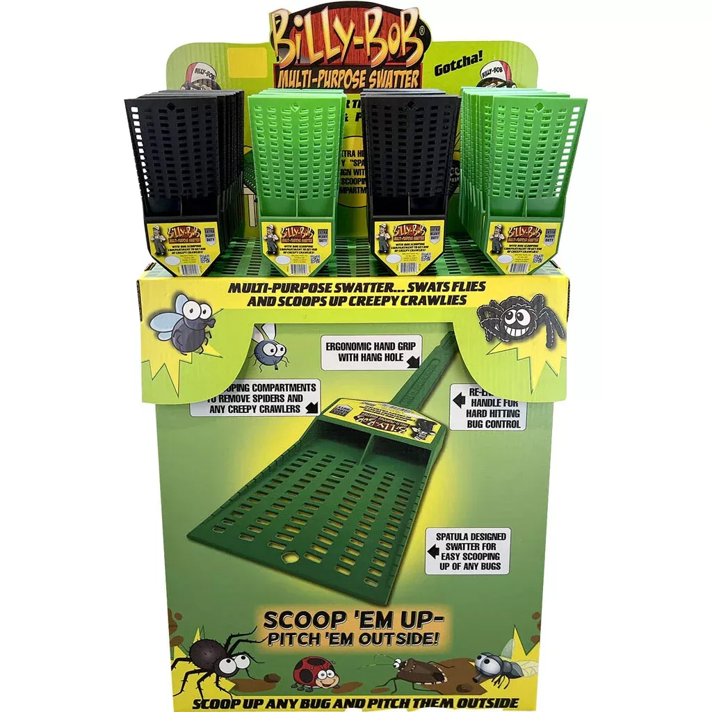 Billy Bob Heavy-duty Fly Swatter, 88-count Floor Display