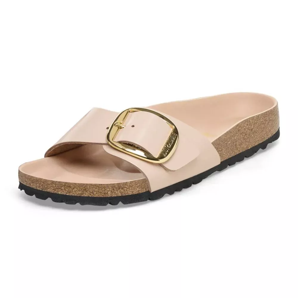 Birkenstock Madrid Big Buckle - High Shine New Beige - FINAL SALE