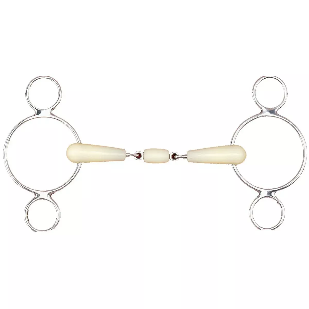 BitDouble Jointed Roller 2-Ring Gag 5.5