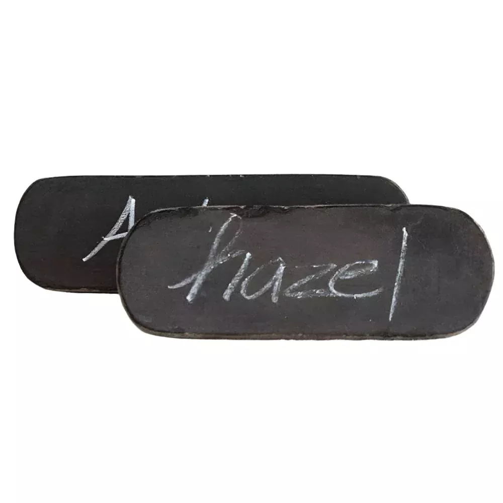 Black Chalkboard Found Wood Standing Sign