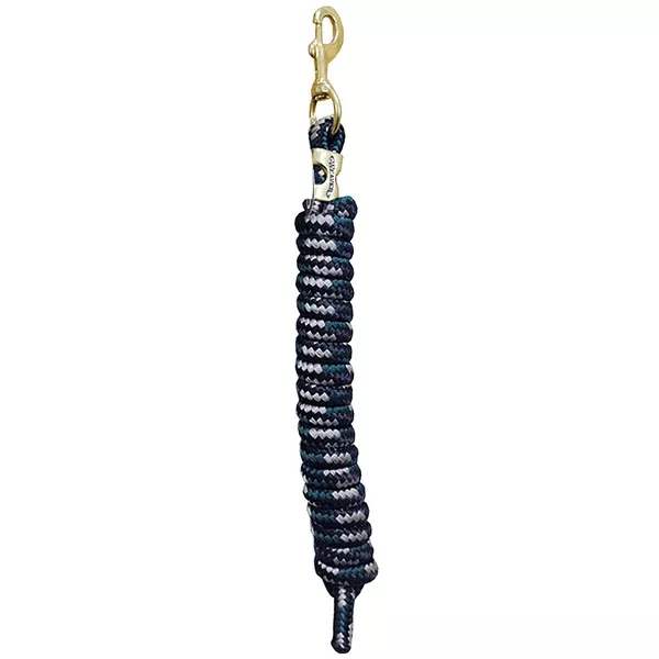 Black Hunter Green Tan Weaver Tack Horse Poly Lead Rope W/ Solid Brass 225 Snap
