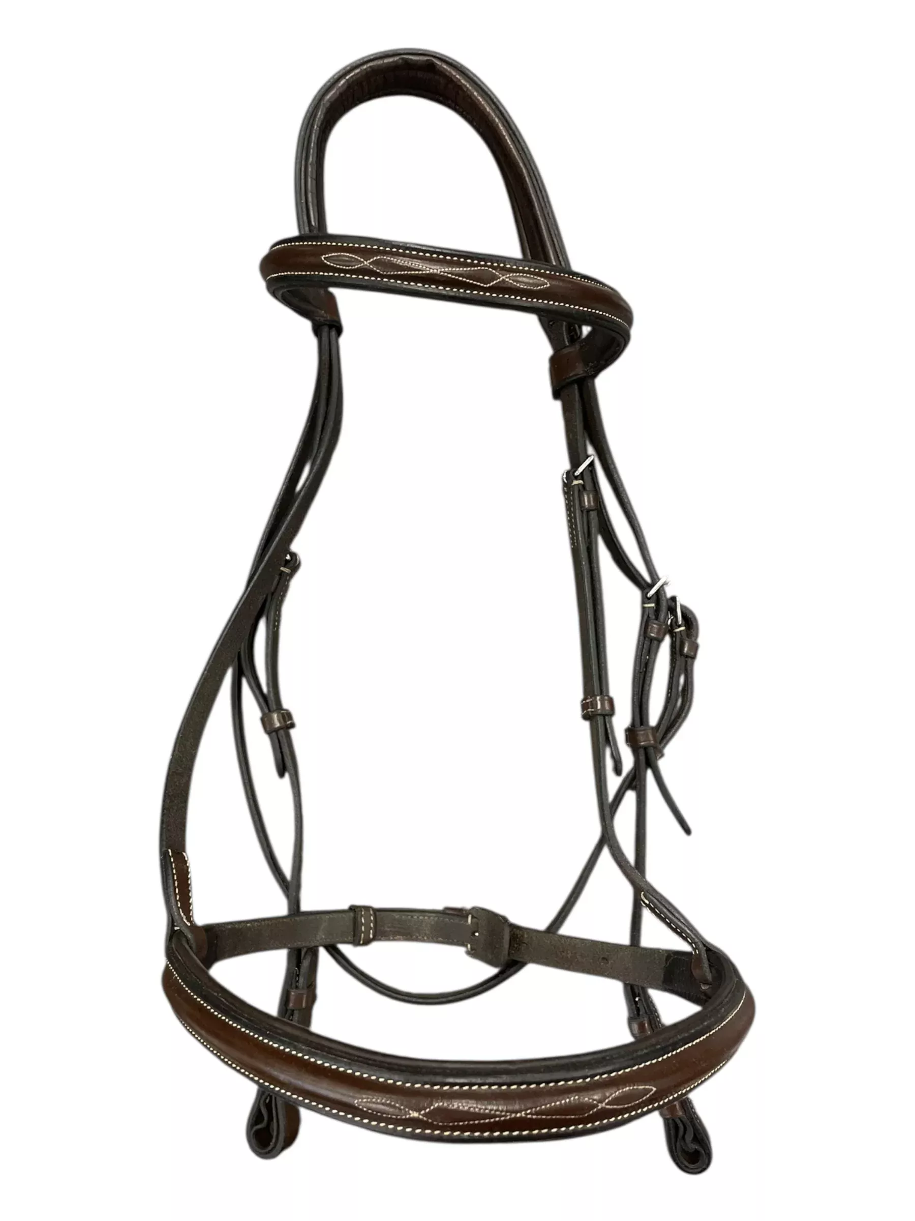 Black Oak Fancy Stitch Bridle - Brown - XF - USED
