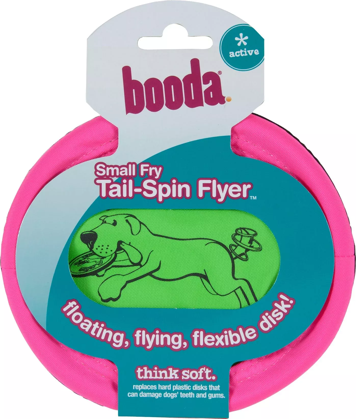 Booda Tail-Spin Flyer Dog Toy, 7 in