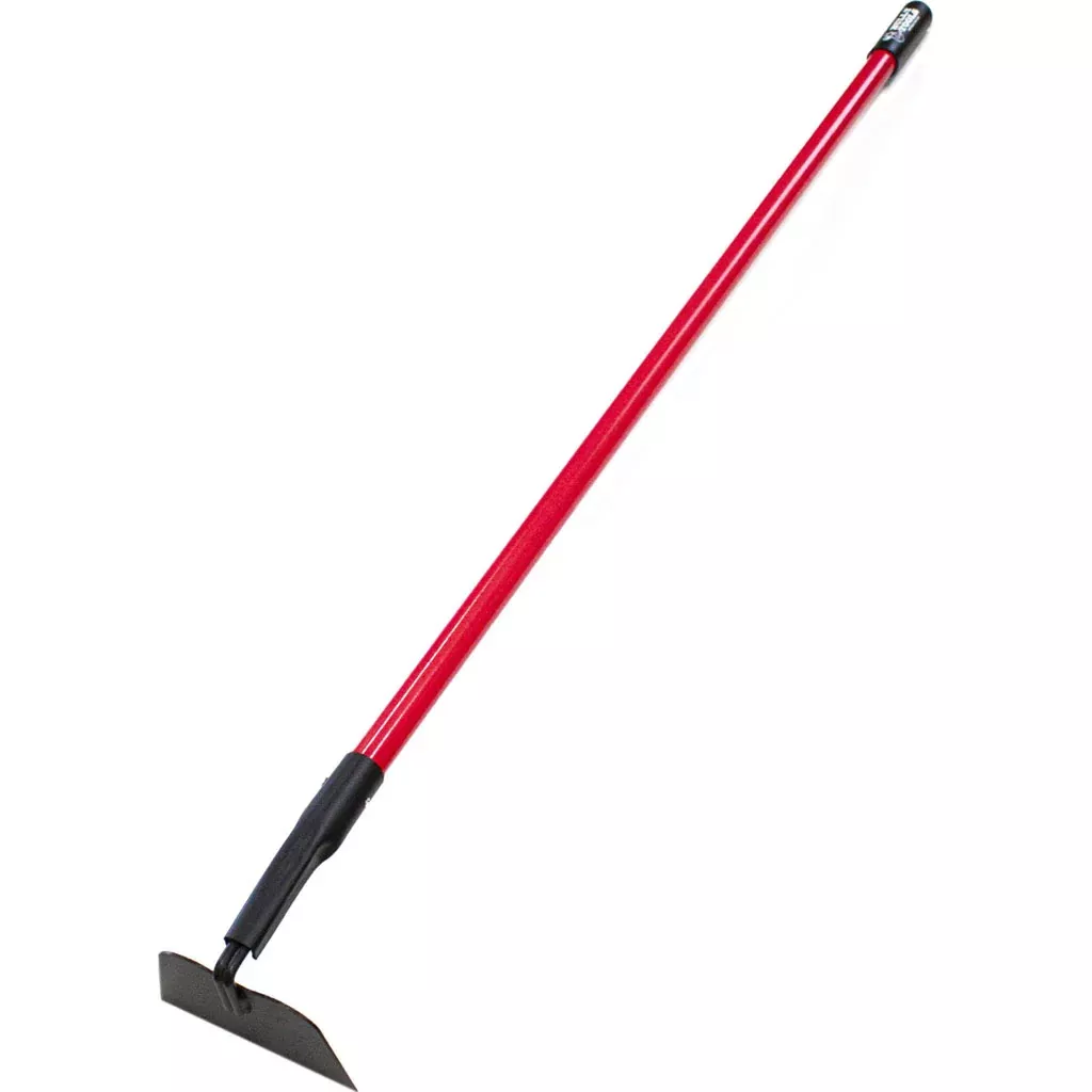 Bully Tools Garden Hoe with Fiberglass Long Handle