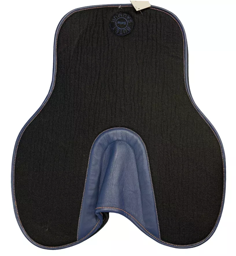 Butet Standard Felt Half Pad in Black/Denim Blue - Full
