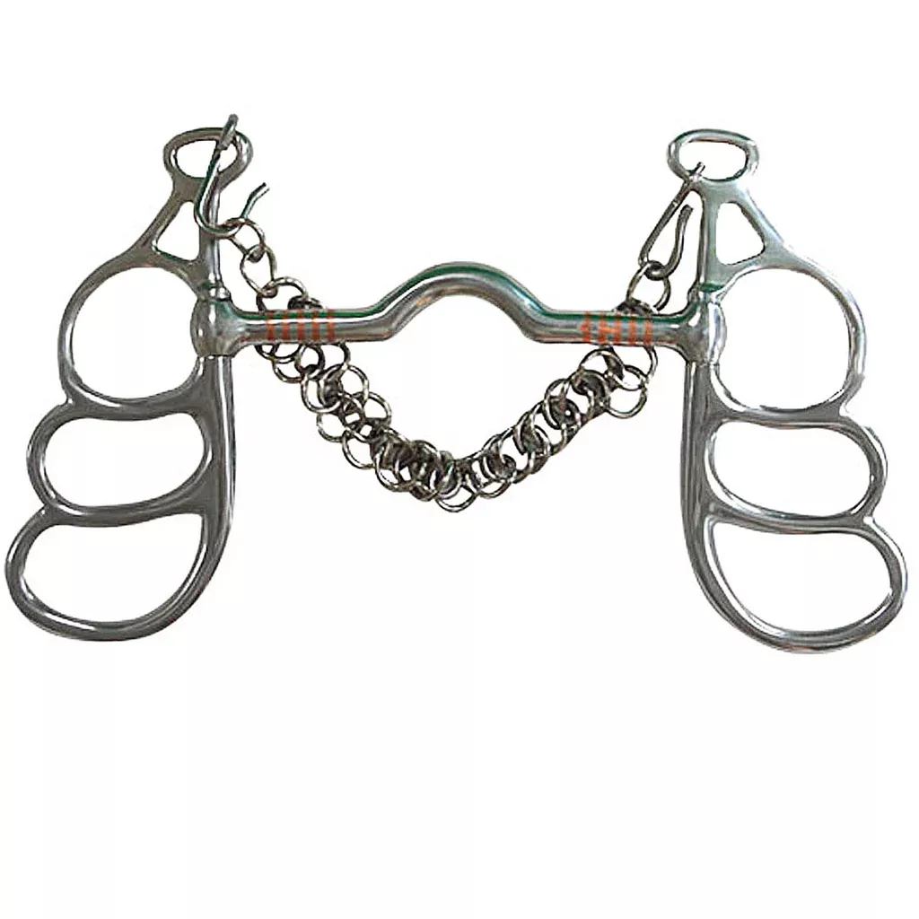 Butterfly Medium Port 3 Loop Driving Horse Bit
