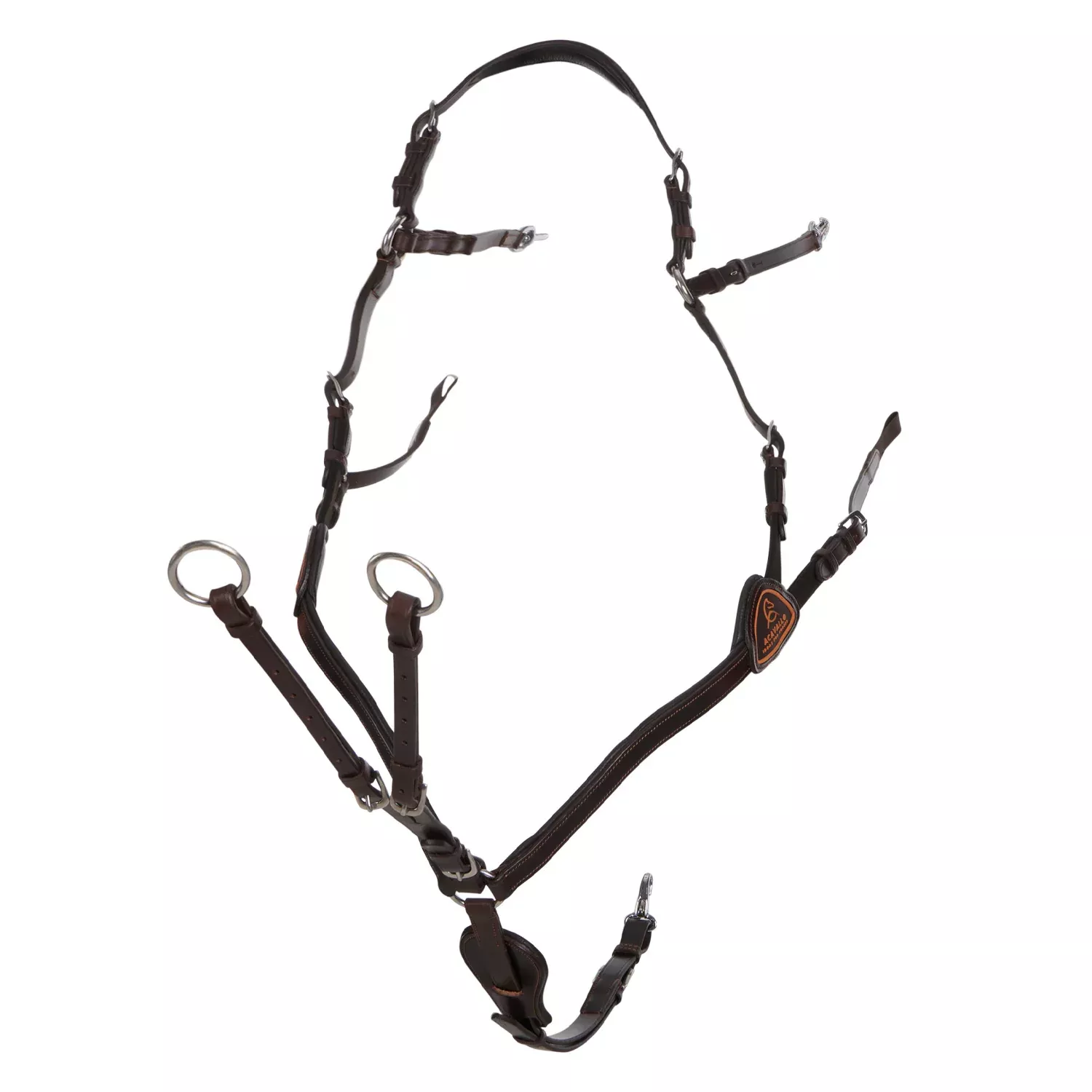 Calfskin Leather 5 Point Attachment Breastplate