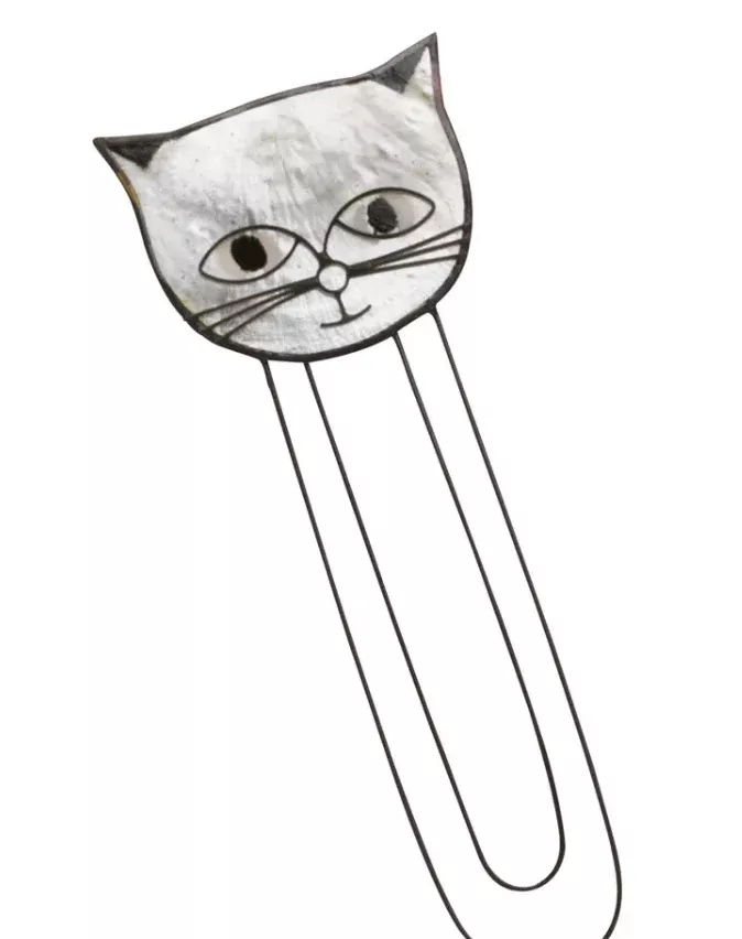 Capiz Cat Bookmark