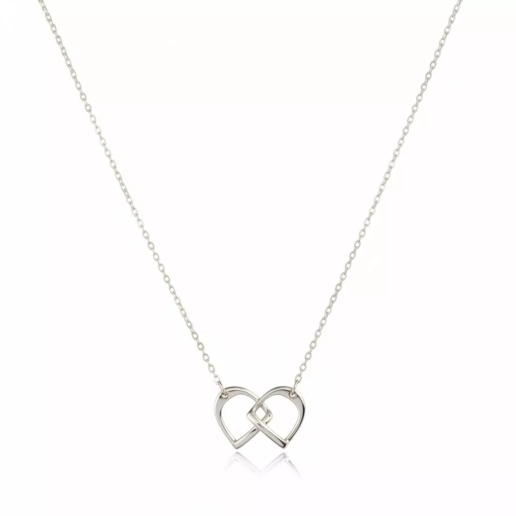 Carol Young Silver Stirrup Necklace