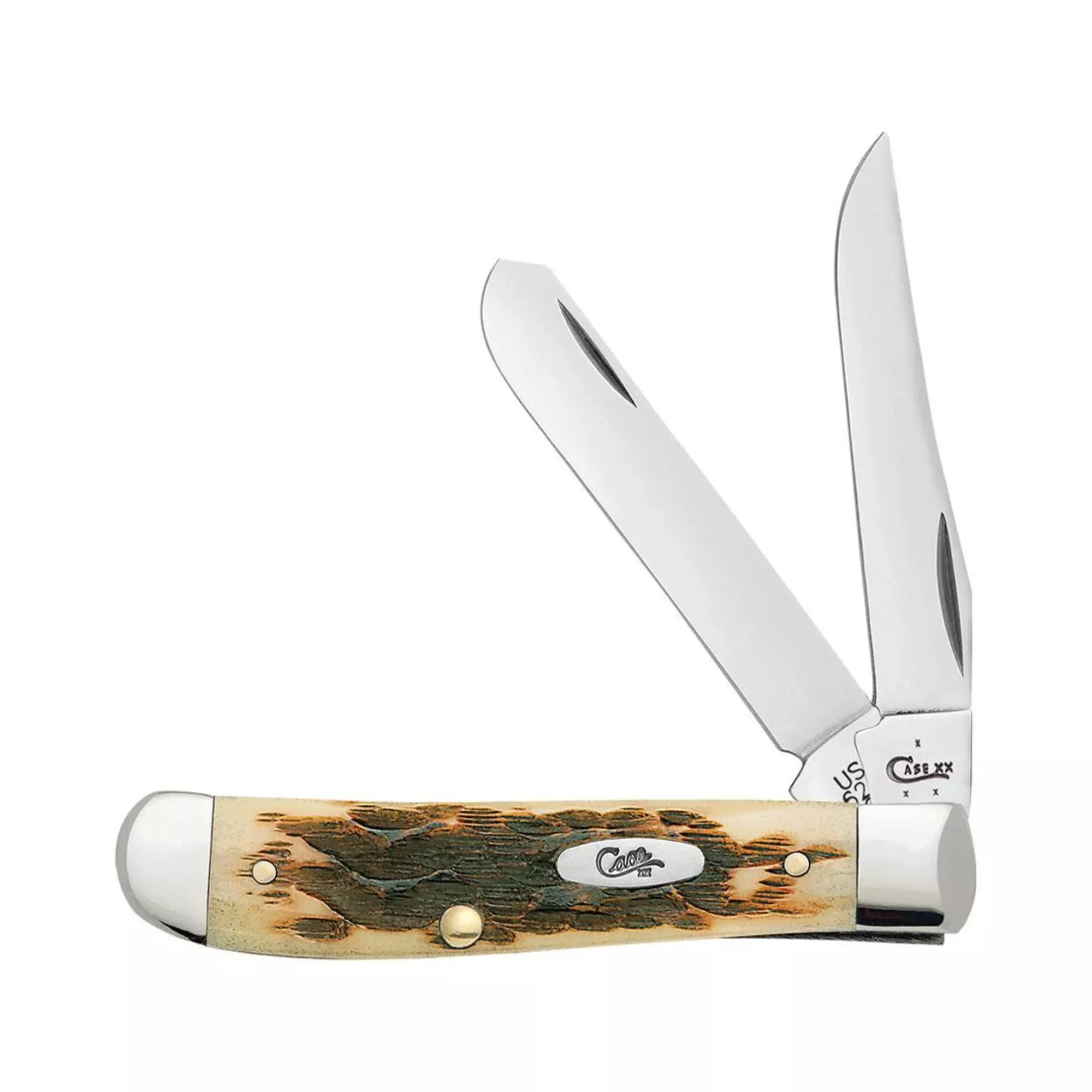 Case Amber Bones SS - Peach Seed Jig Mini Trapper (6207 SS)