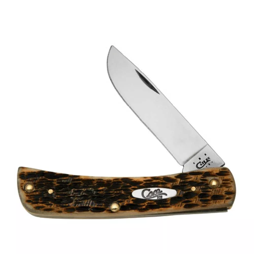Case Amber Jigged Bone Sod Buster Jr.