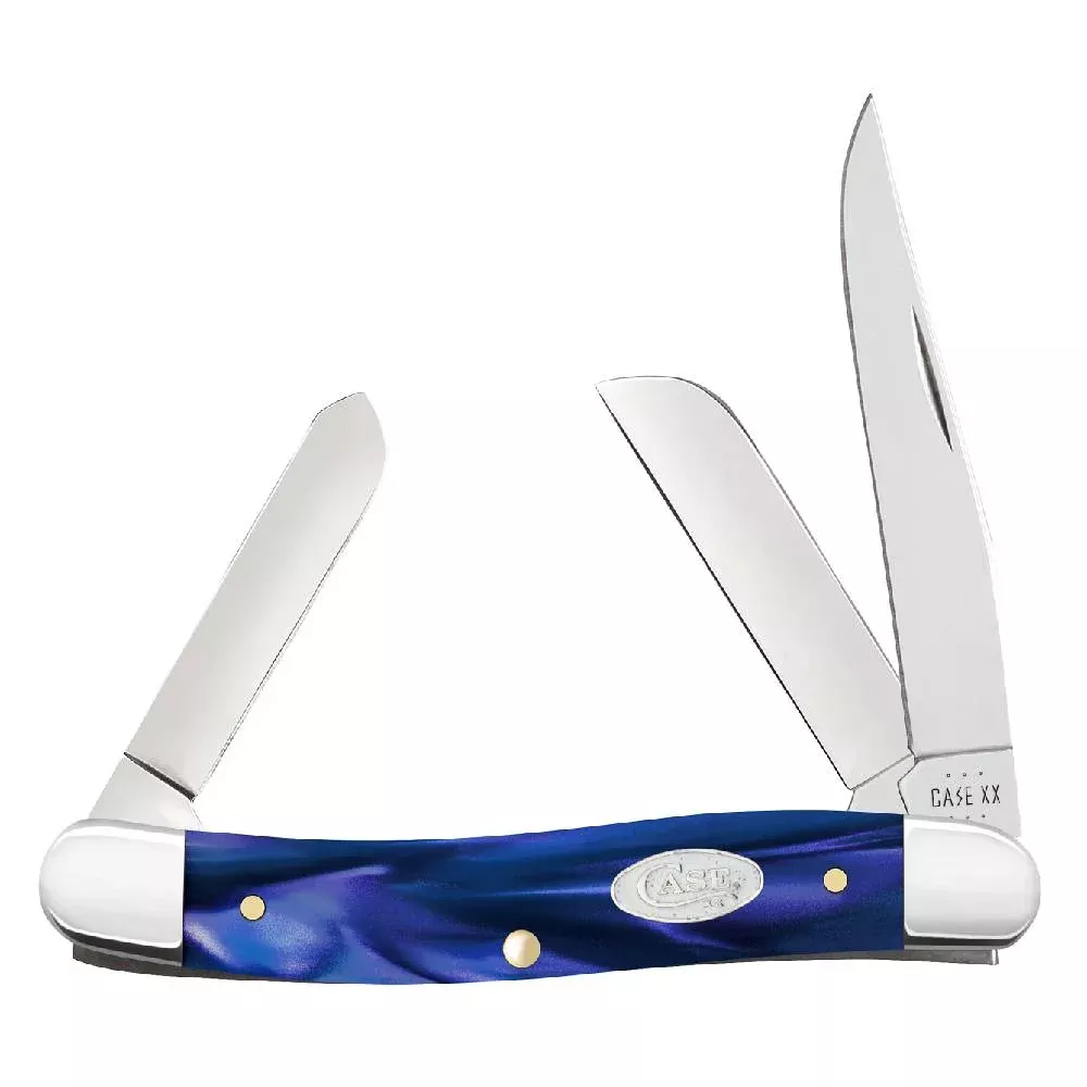 Case Blue Pearl Kirinite Medium Stockman