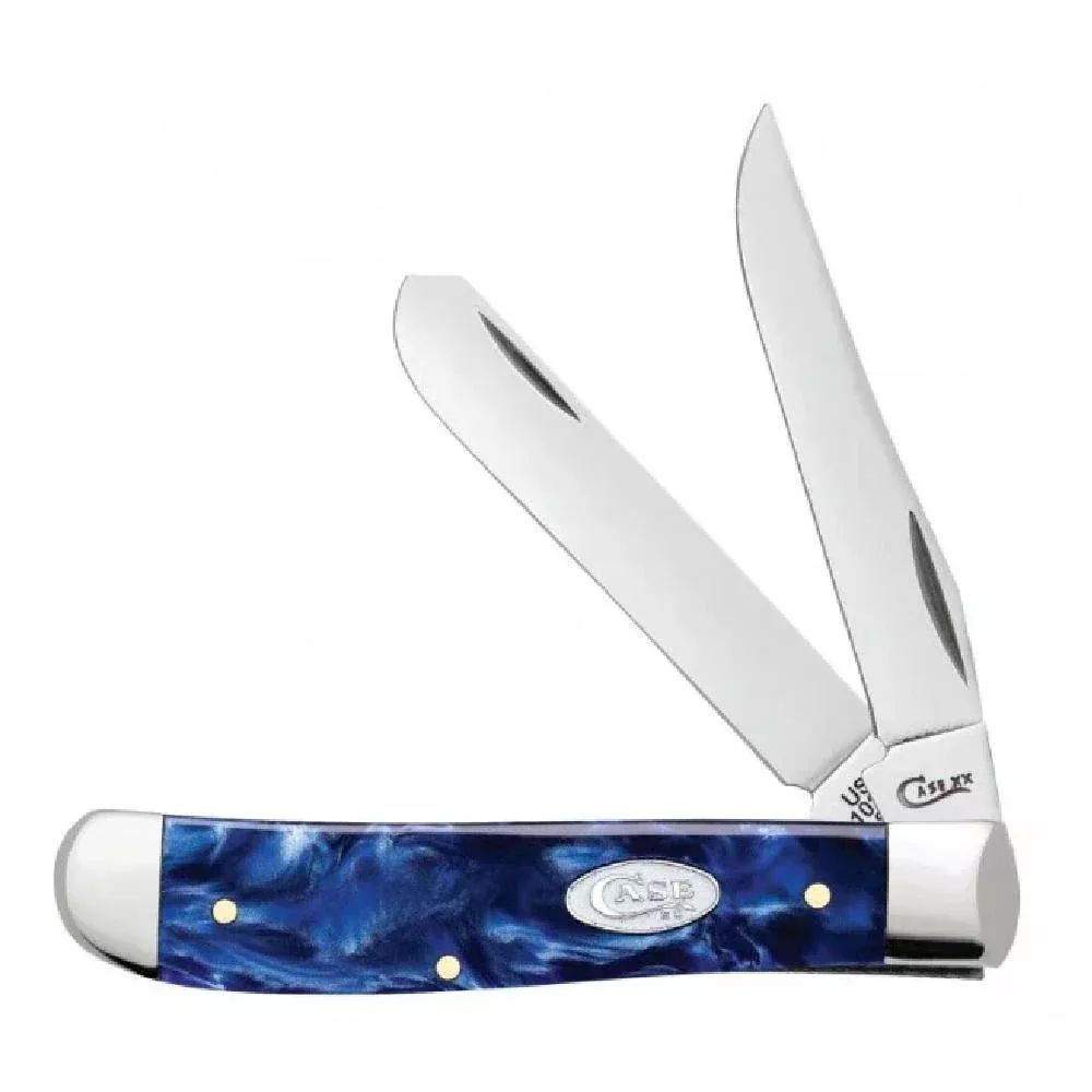 Case Blue Pearl Kirinite Mini Trapper