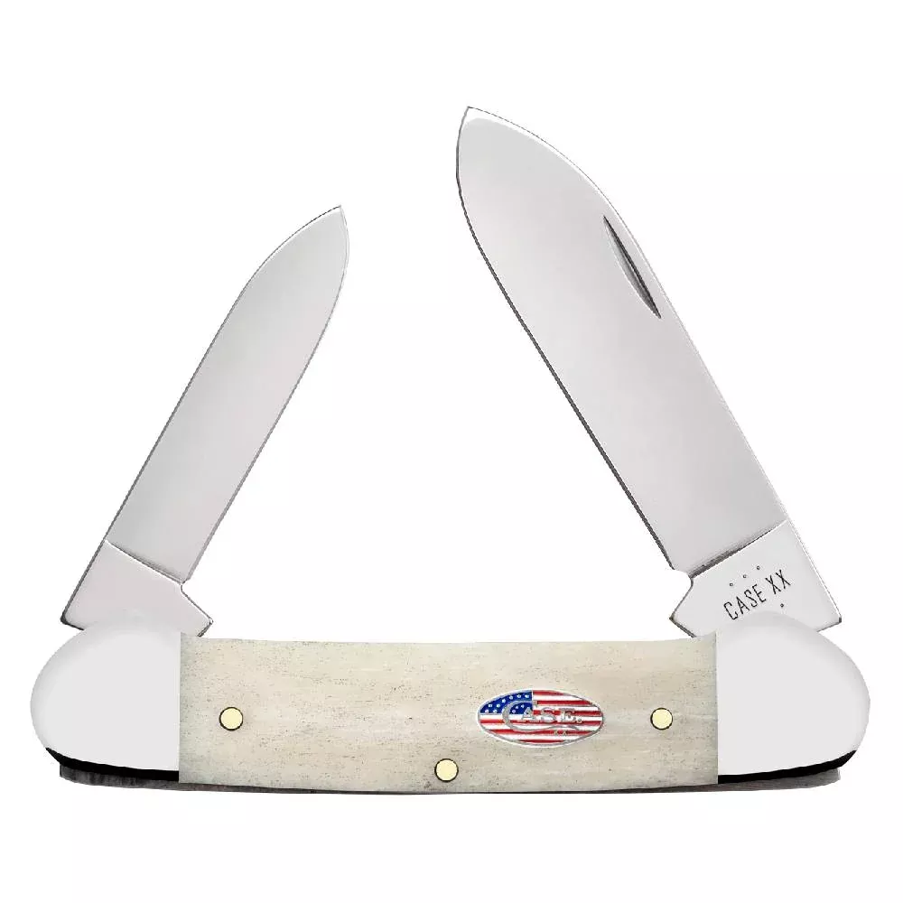 Case Canoe - Smooth Natural Bone CS - Stars & Stripes Shield