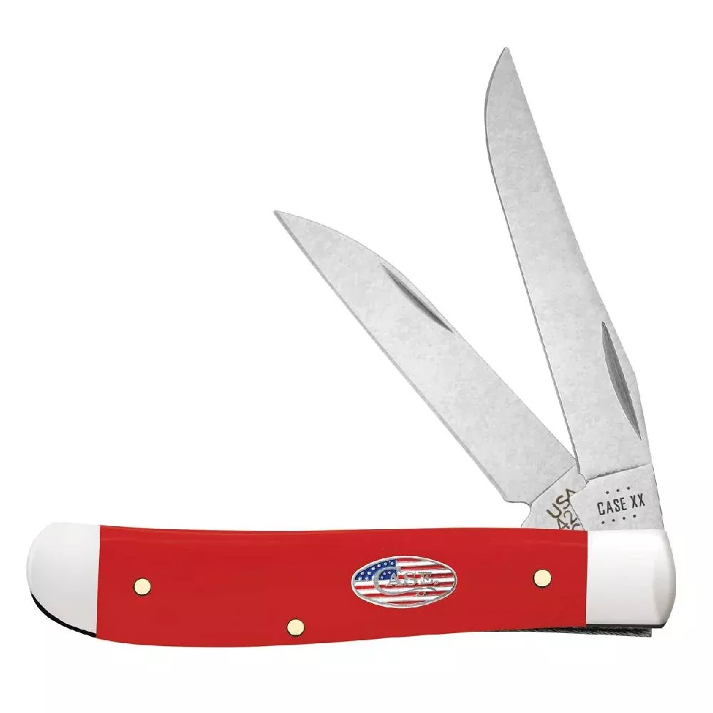 Case Mini Trapper - American Workman CS - Smooth Red Synthetic
