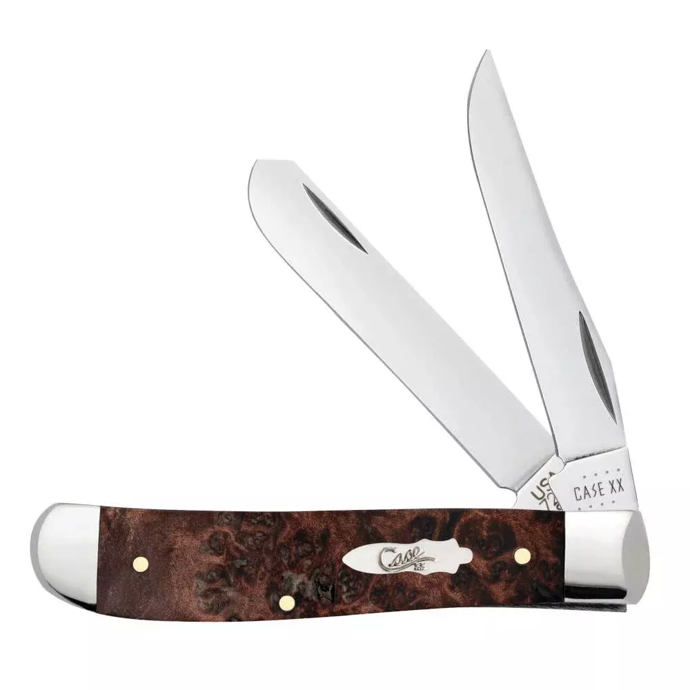 Case Mini Trapper - Brown Maple Burl Wood