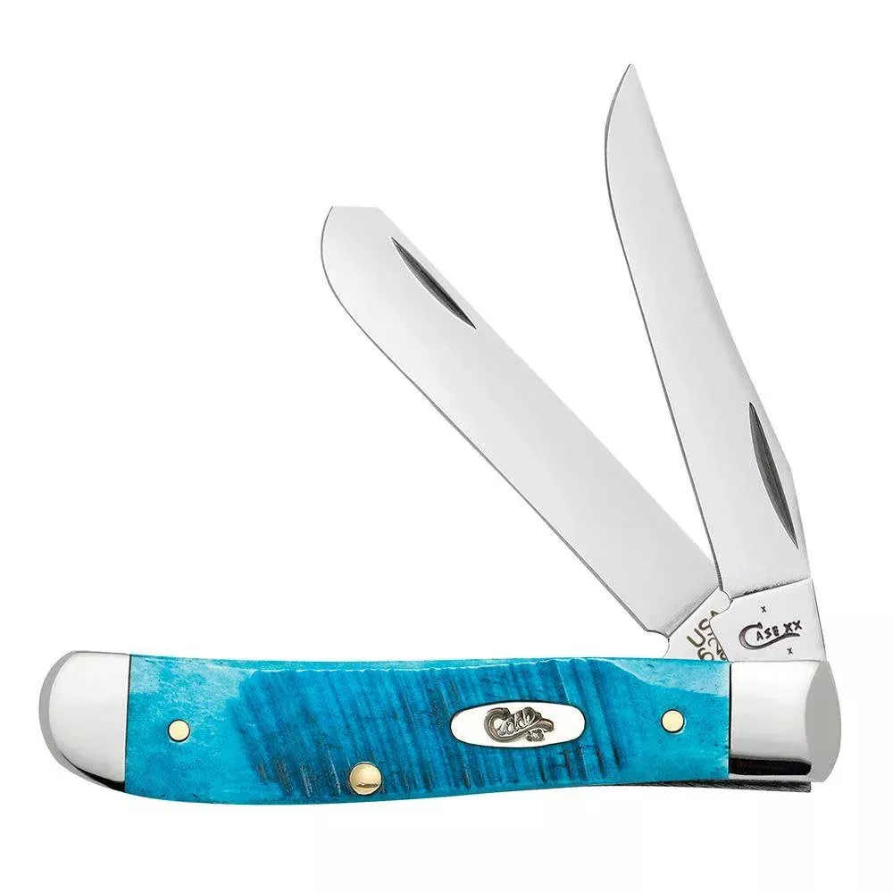 Case Mini Trapper Caribbean Blue Jig Bone