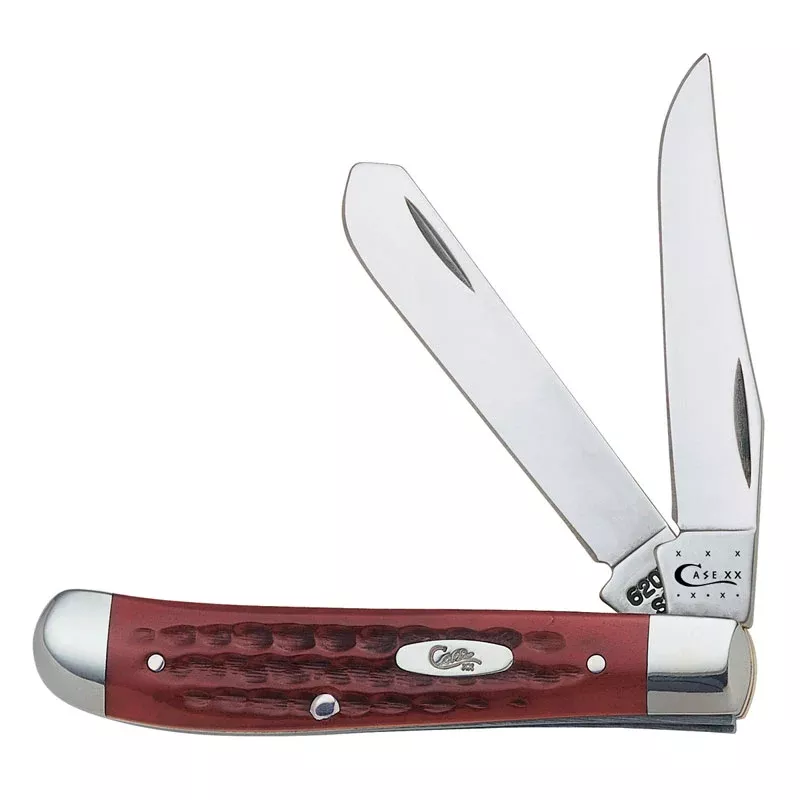 Case Pocket Worn Corn Cob Jig Old Red Bone Mini Trapper