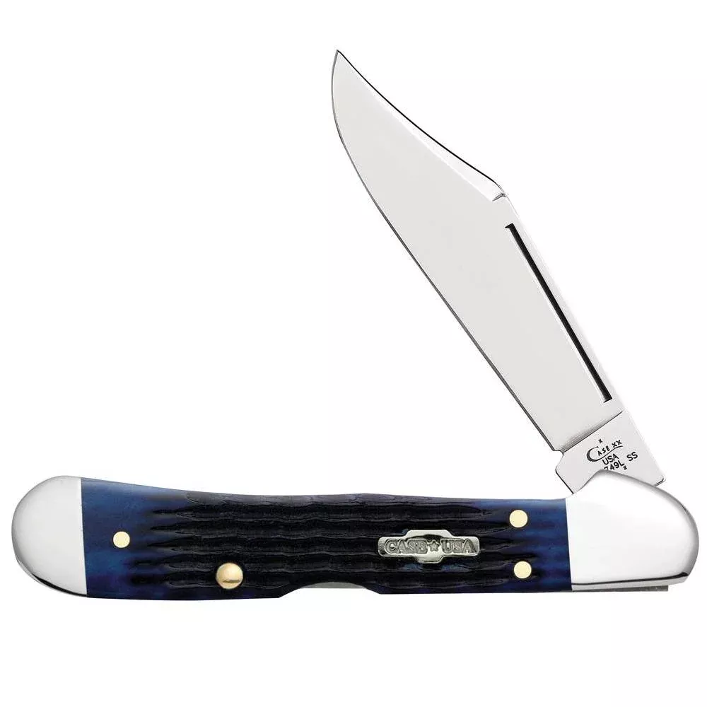Case Rogers Corn Cob Jig Blue Bone Mini CopperLock
