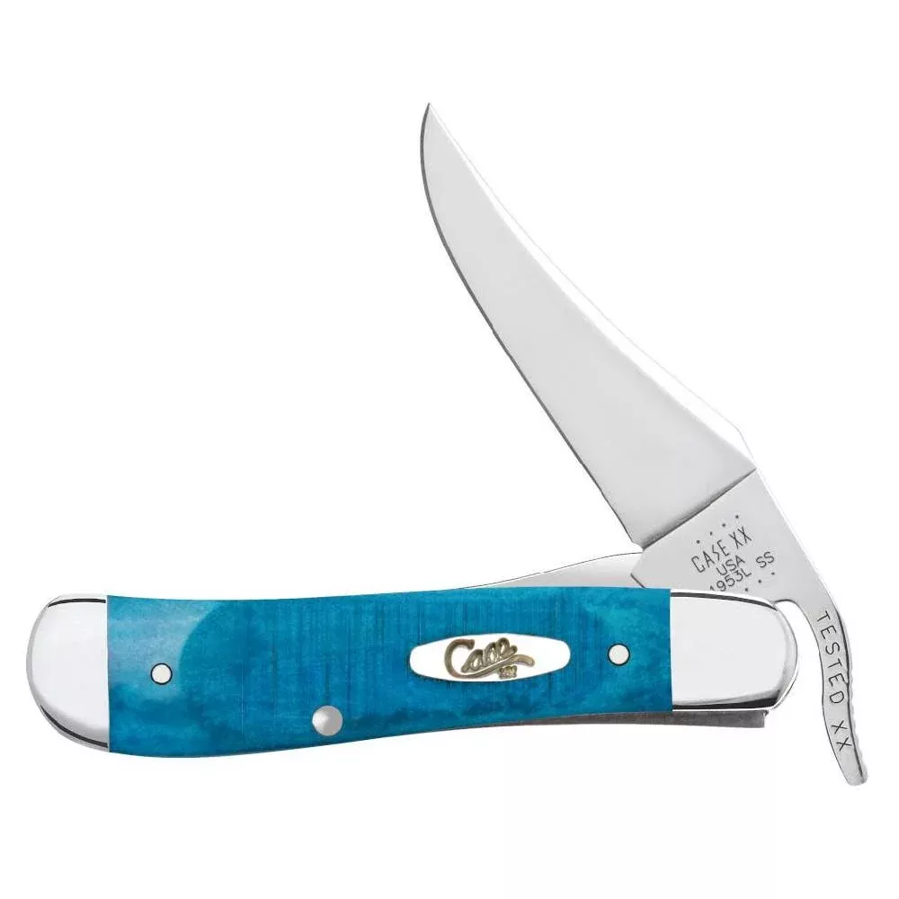 Case Russlock Caribbean Blue Bone Sawcut Jig