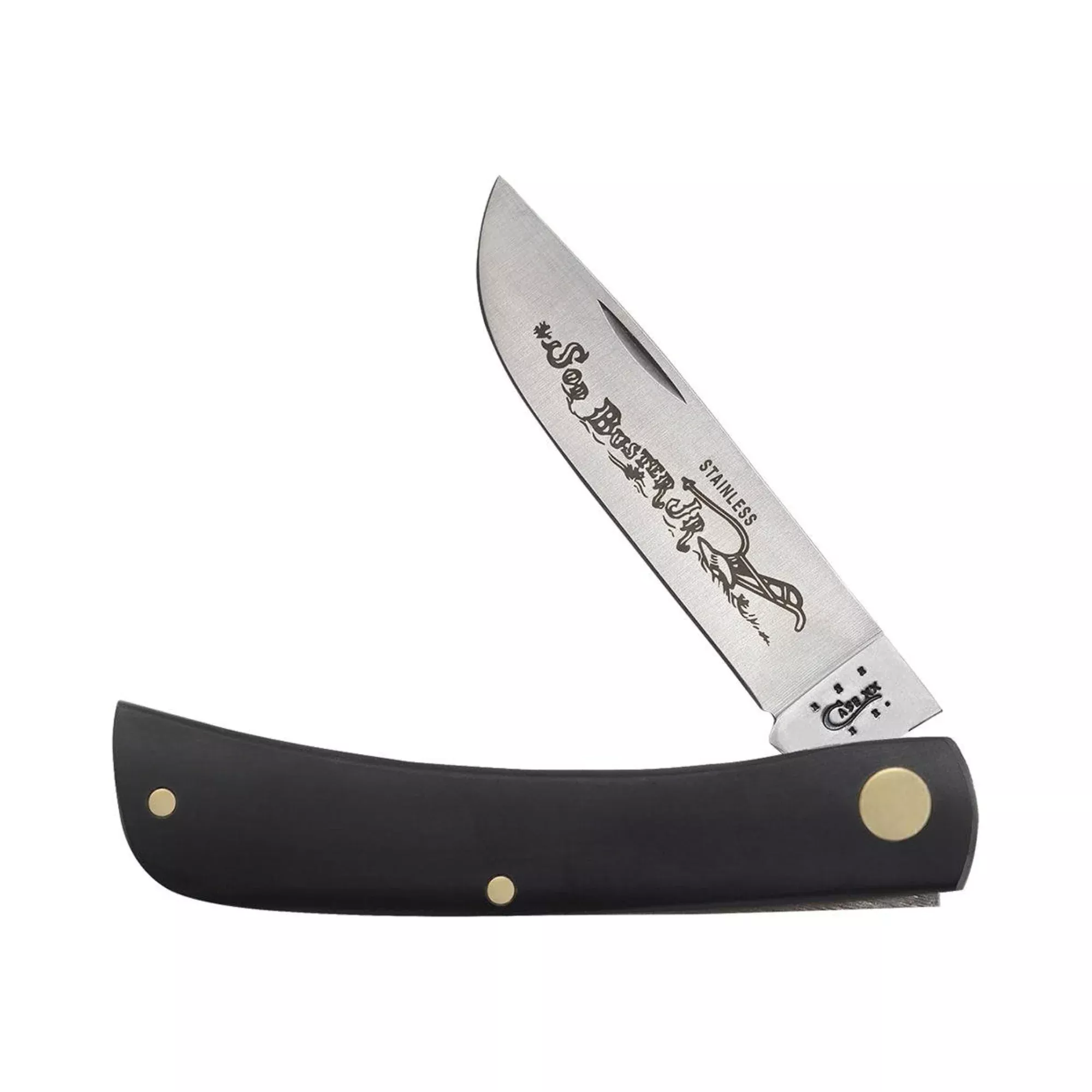 Case Smooth Black Synthetic- Sod Buster Jr (2137 SS)