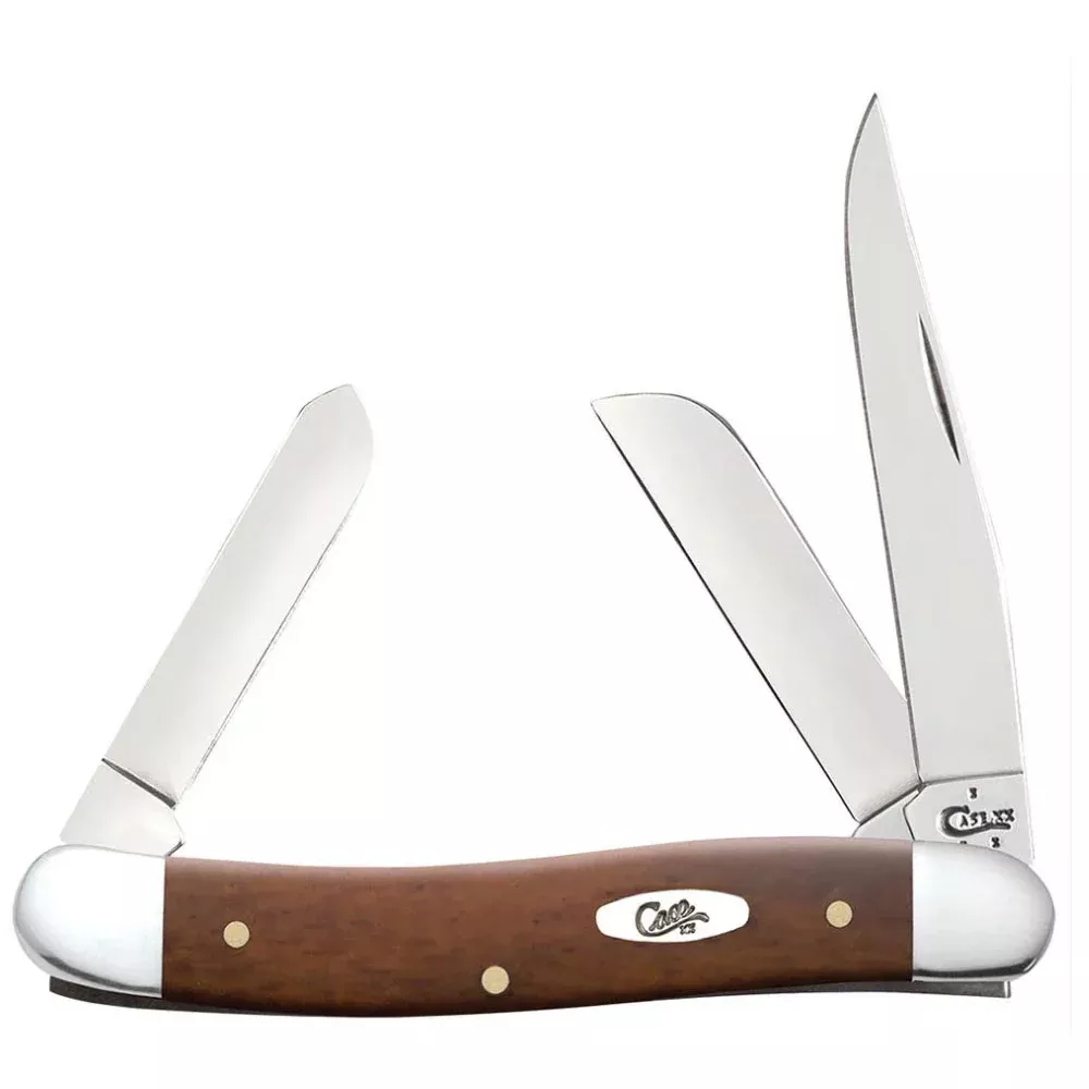 Case Smooth Chestnut Bone Medium Stockman