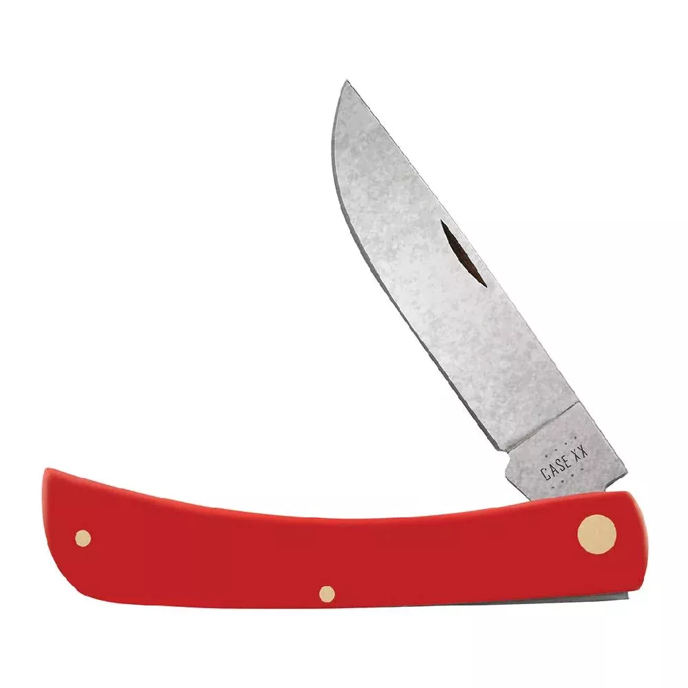 Case Sod Buster - Smooth Red Synthetic Carbon