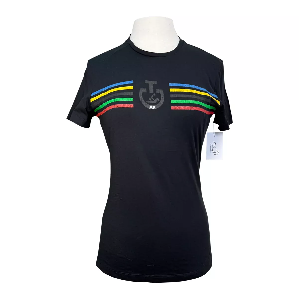 Cavalleria Toscana Graphic T-Shirt in Black - Women's Small