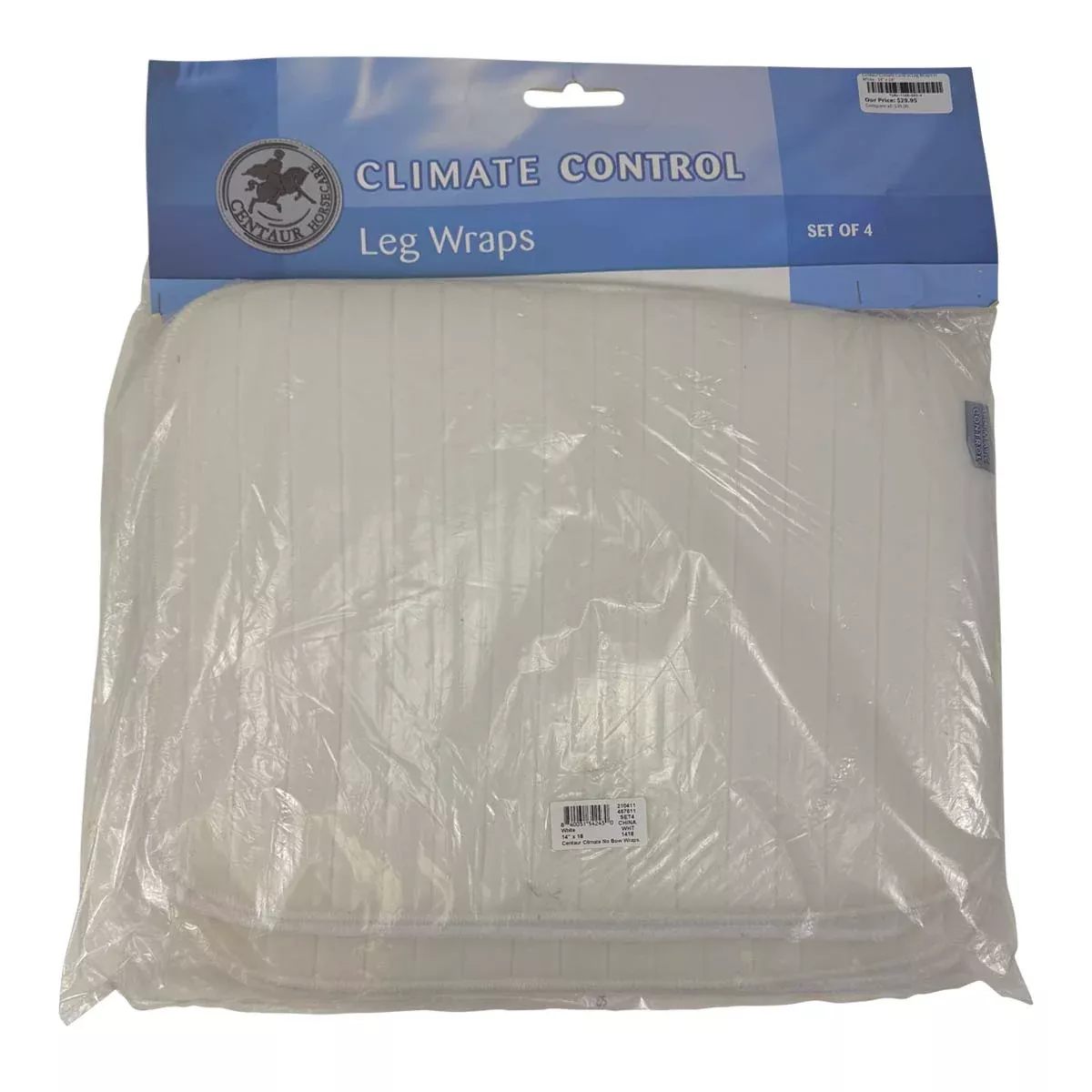 Centaur Climate Control Leg Wraps in White - 14" x 18"