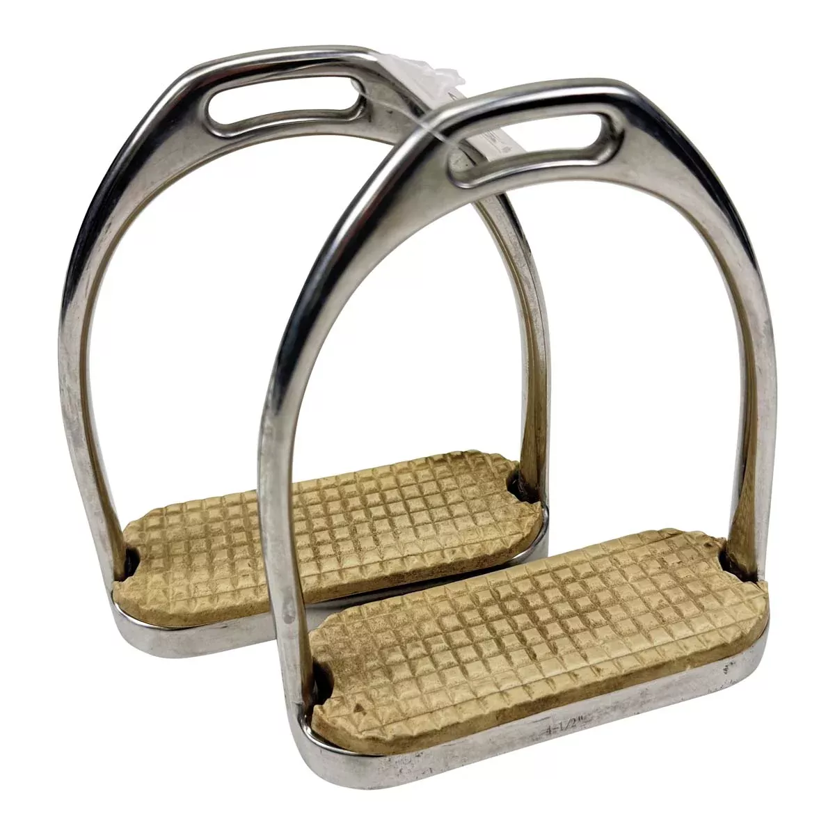 Centaur Fillis Stirrup Irons in Stainless Steel - 4.5"