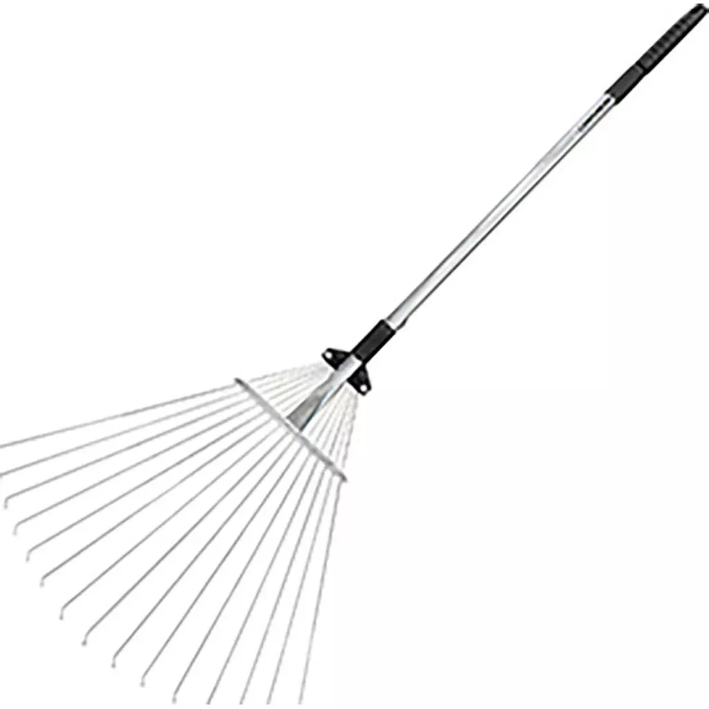 Centurion Adjustable Metal Leaf Rake with Telescopic Handle