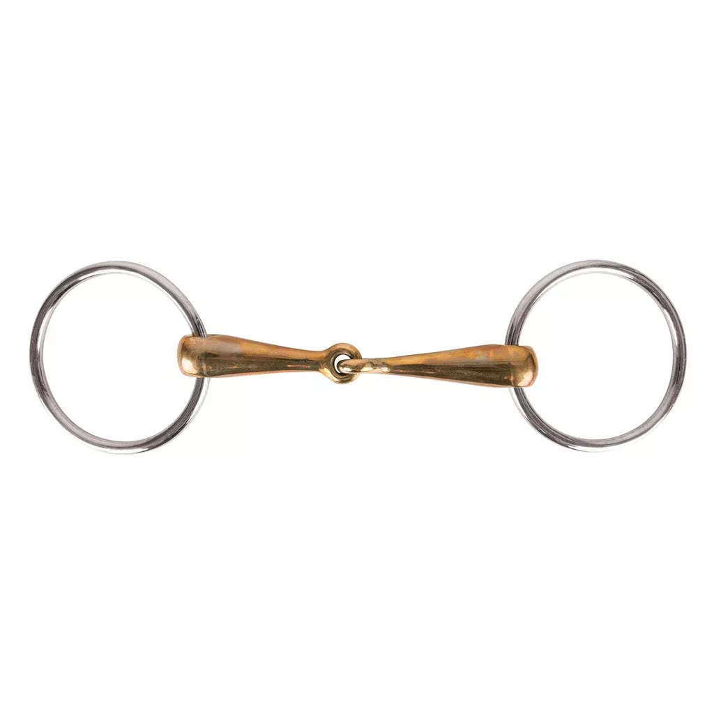 Challenger Loose Ring Copper 4-1/2" Mouth Snaffle Horse Bit 35492A
