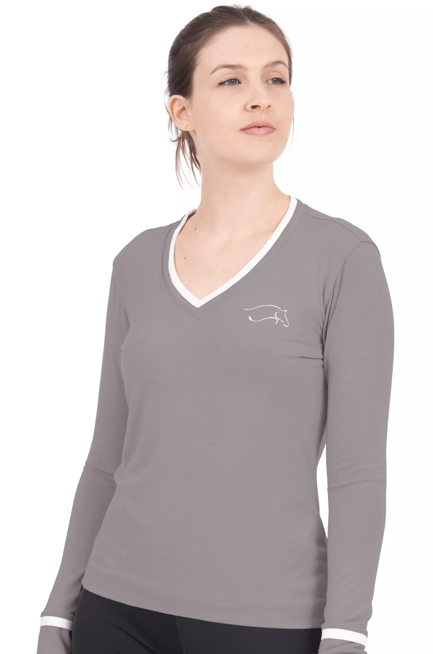 Chestnut Bay V-Neck Jersey Top