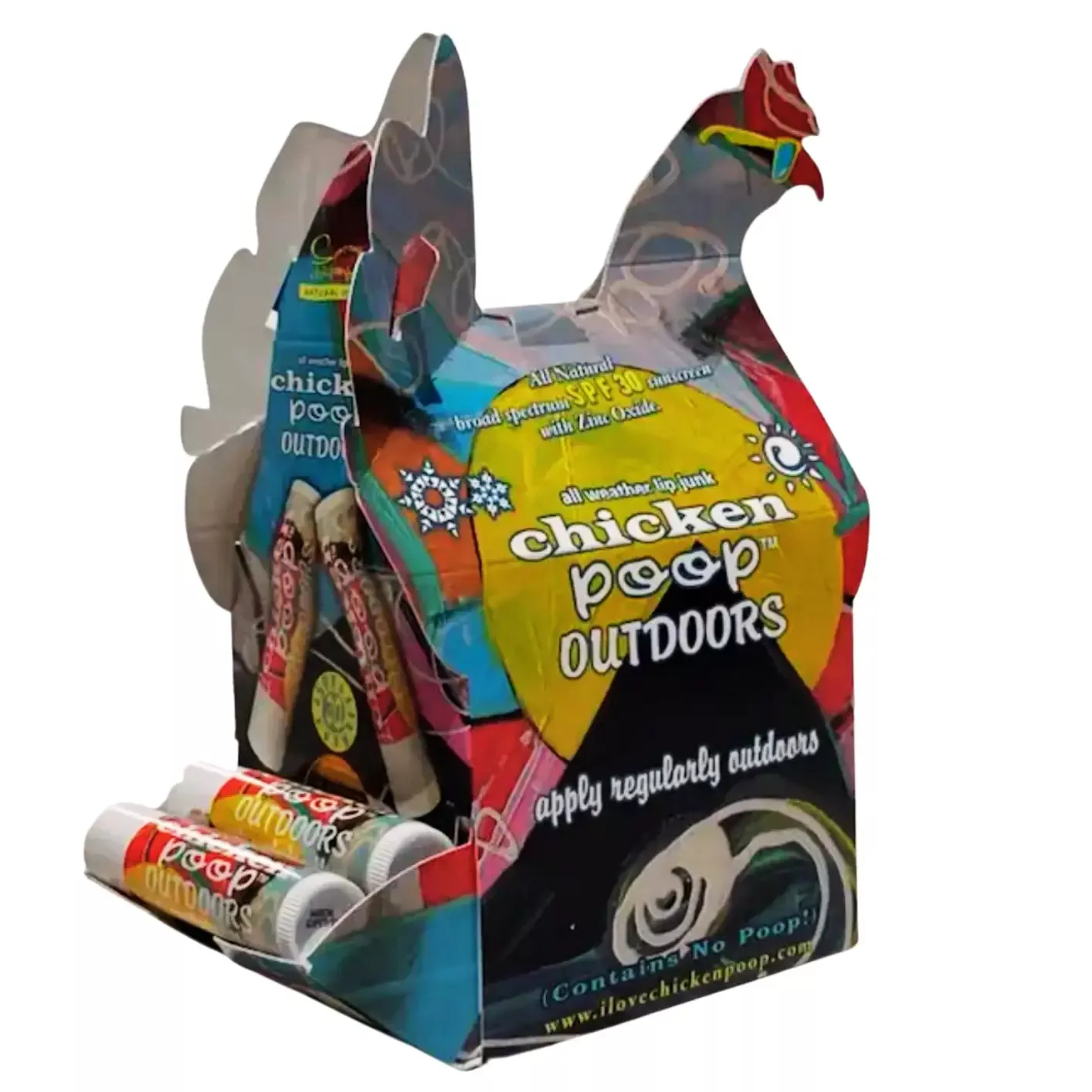 Chicken Poop Spf 35 Sunscreen Lip Balm, 24ct Chicken