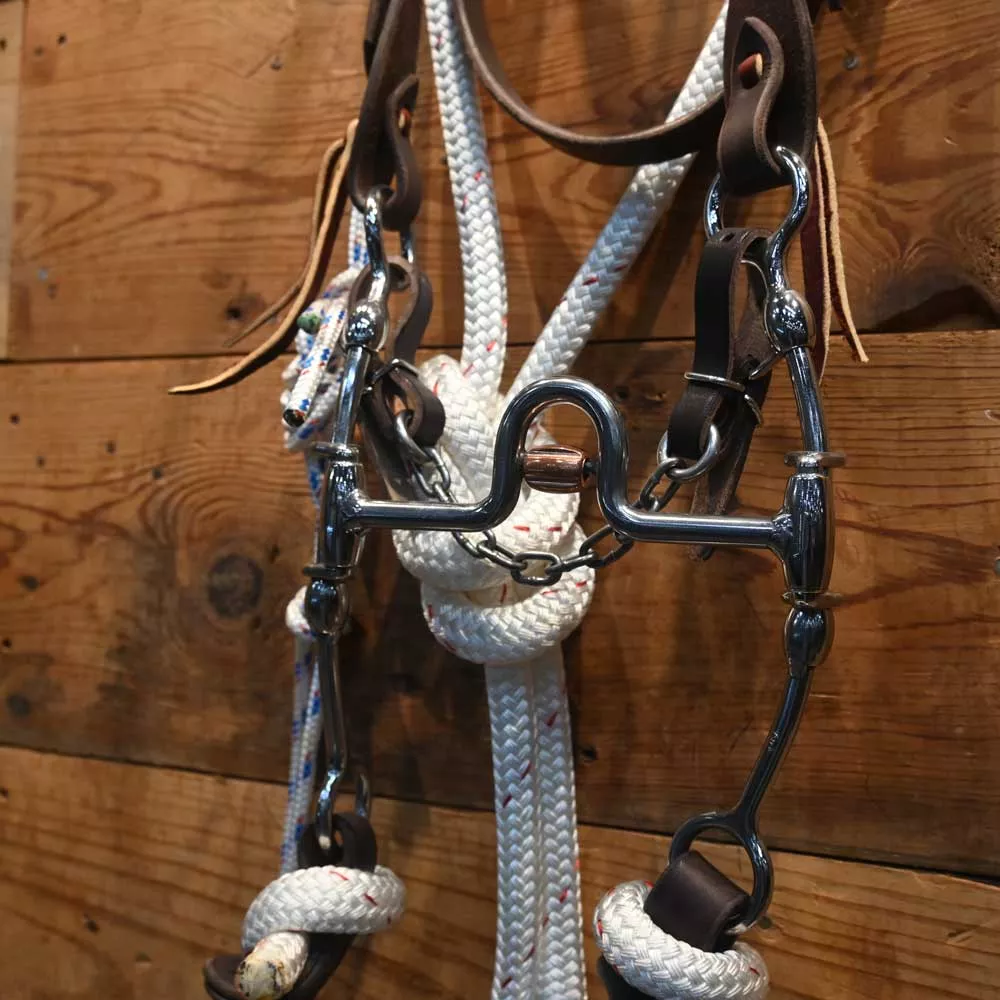 CHS Solid Port w/Martingale & Ship Rope Reins