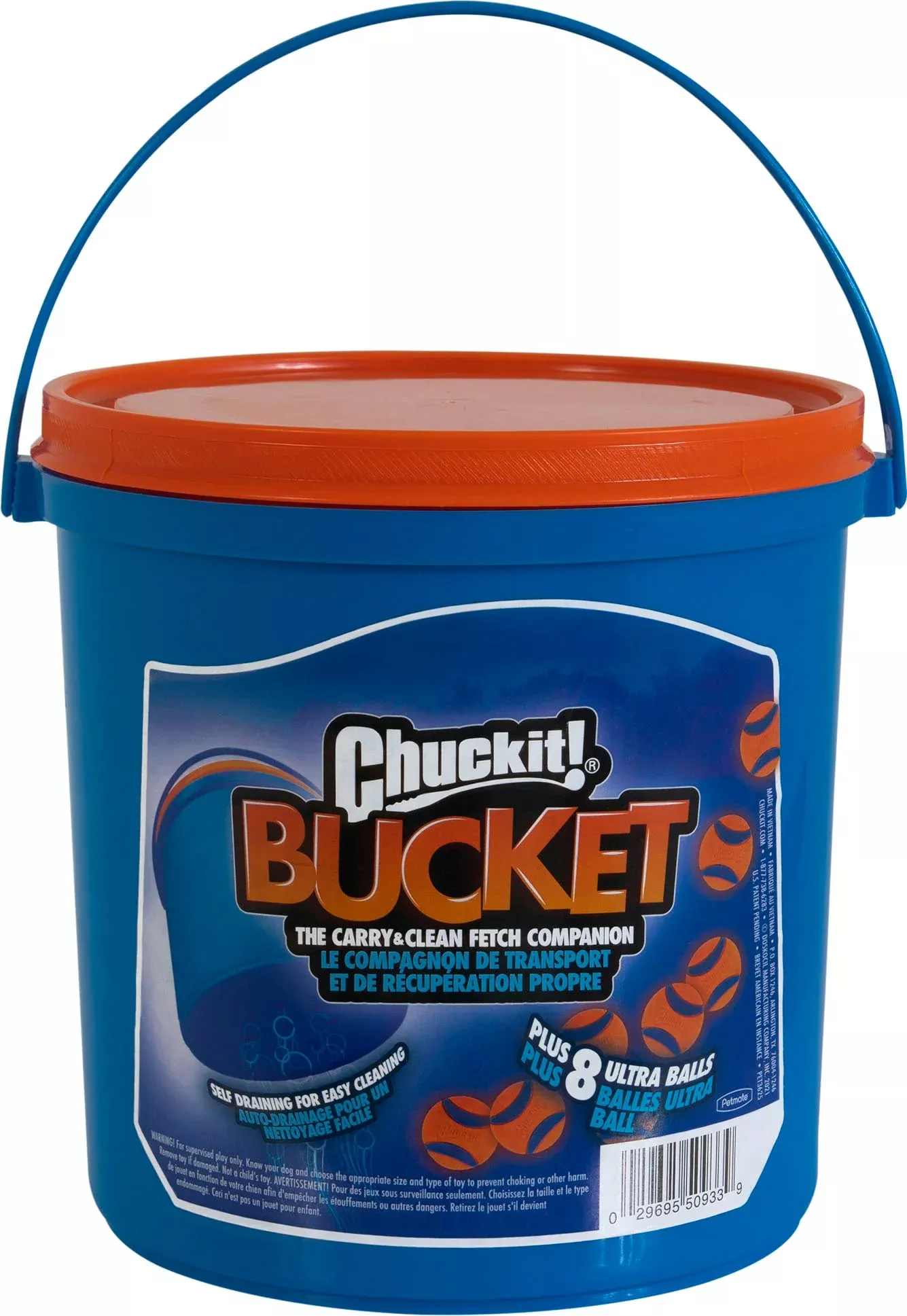 Chuckit! Bucket Ultra Ball, Medium, 8-Pack, Bacon Scent