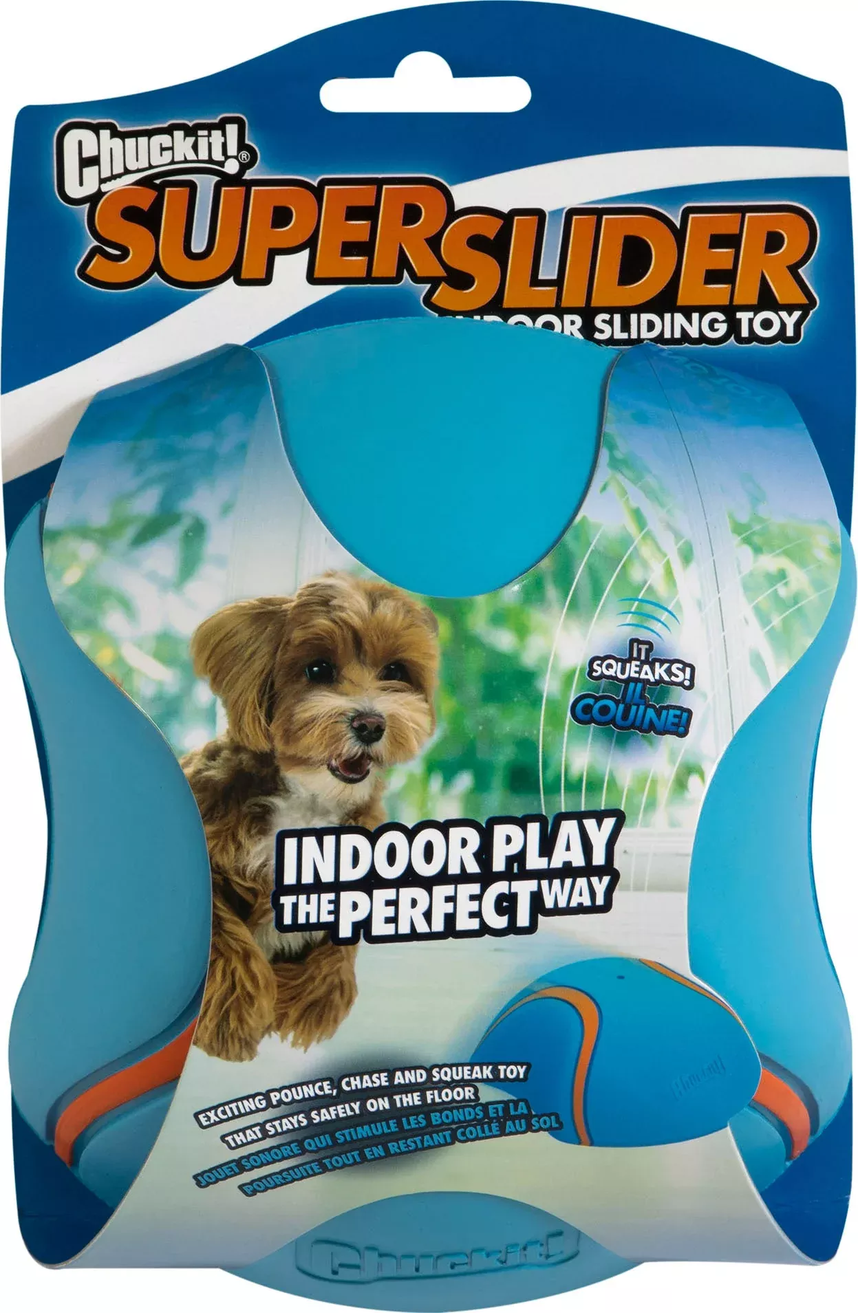 Chuckit! Indoor Super Slider Dog Toy Blue