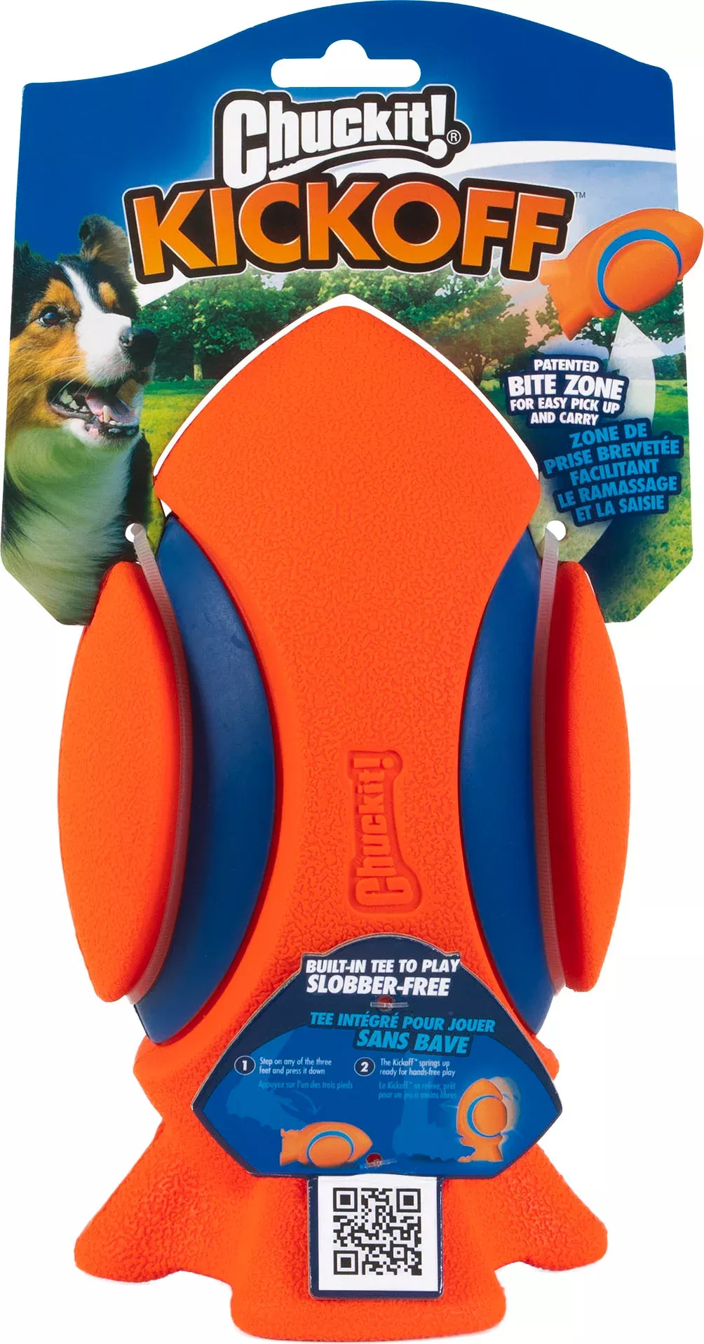 Chuckit! Kickoff Dog Fetch Toy, Orange, Medium