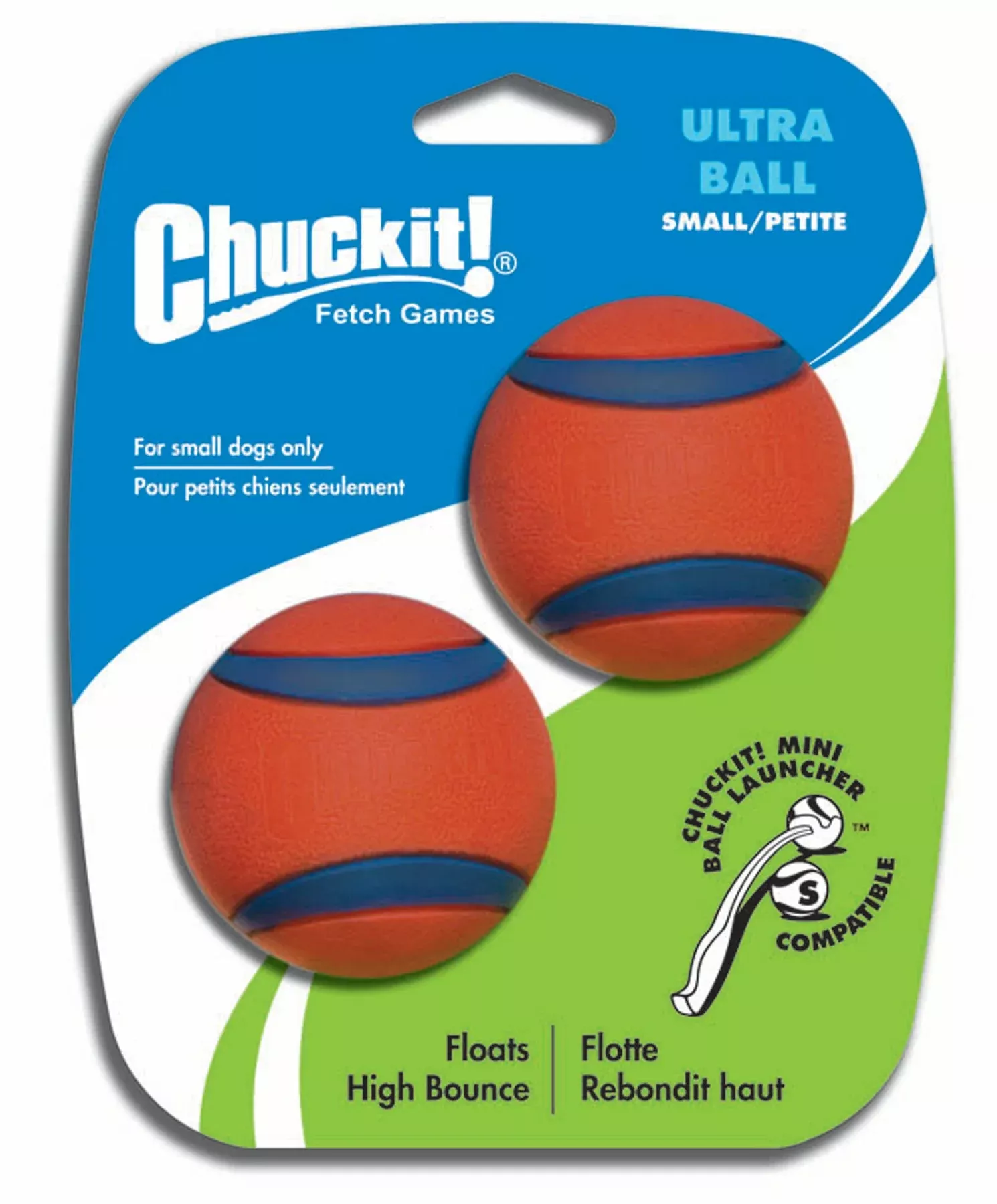 Chuckit! Ultra Ball sm-2 PK Orange