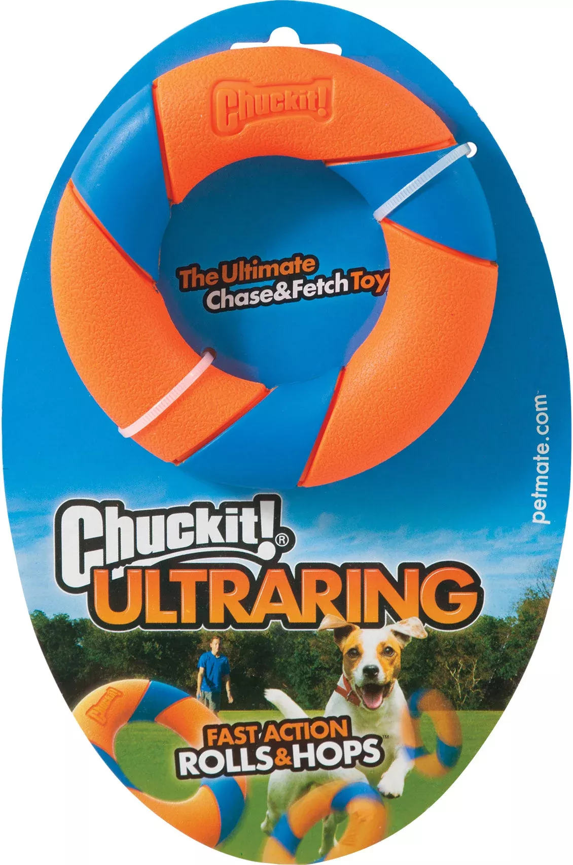 Chuckit! Ultra Ring Dog Toy, Blue/Orange